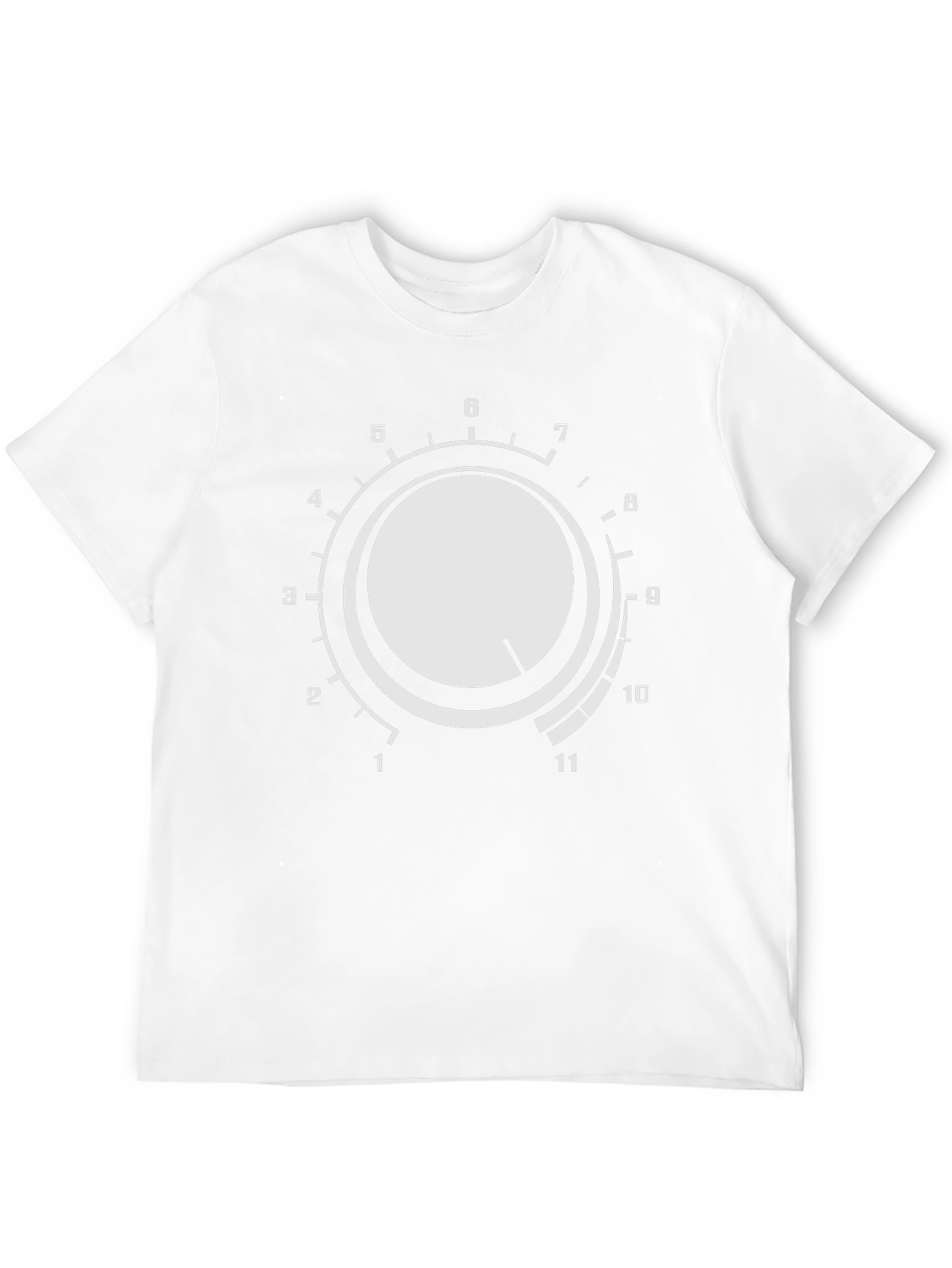 Volume Knob Graphic Tee - Black Cotton T-Shirt