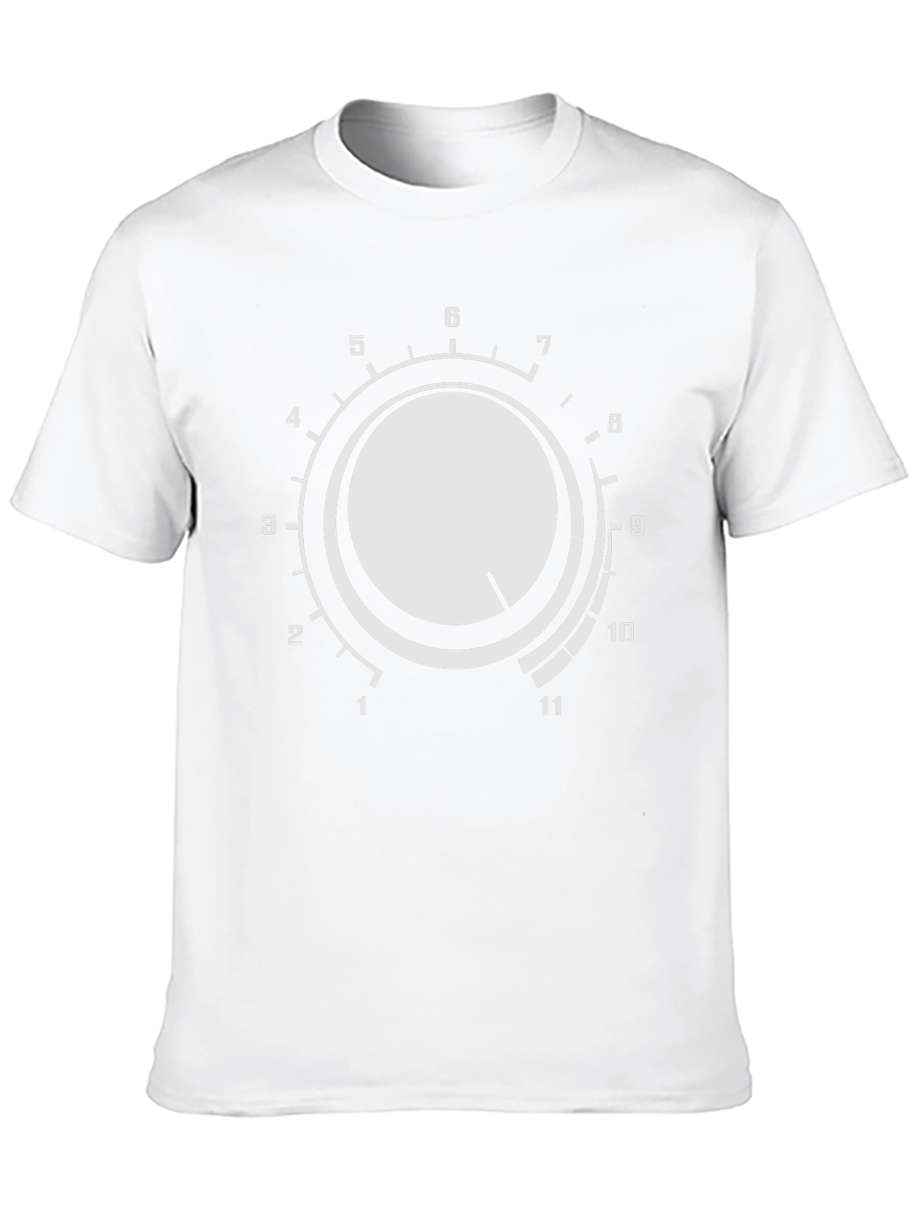 Volume Knob Graphic Tee - Black Cotton T-Shirt