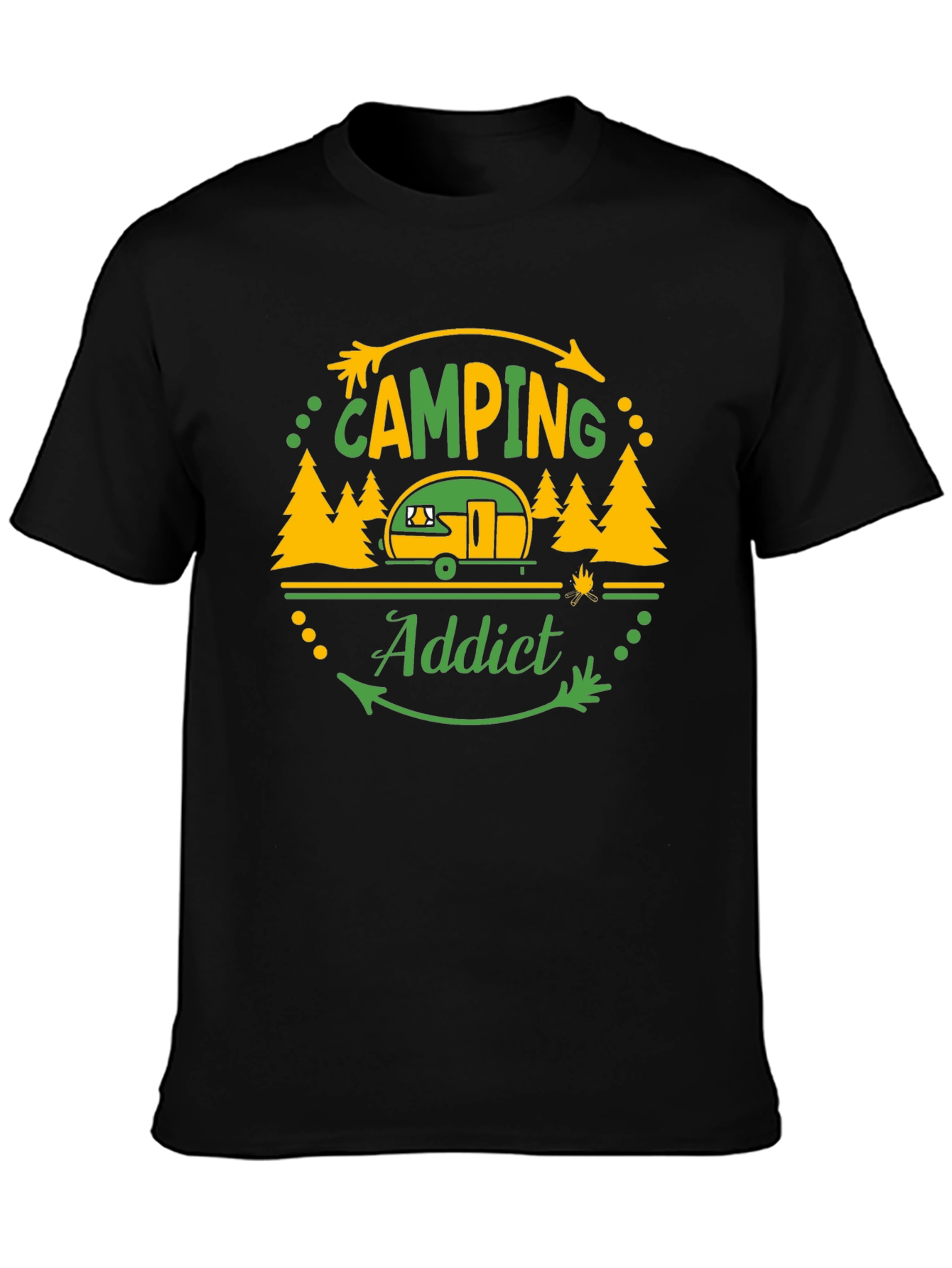 Camping Addict Graphic T-Shirt