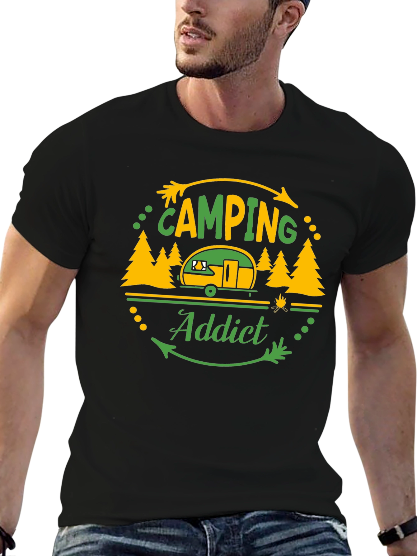 Camping Addict Graphic T-Shirt