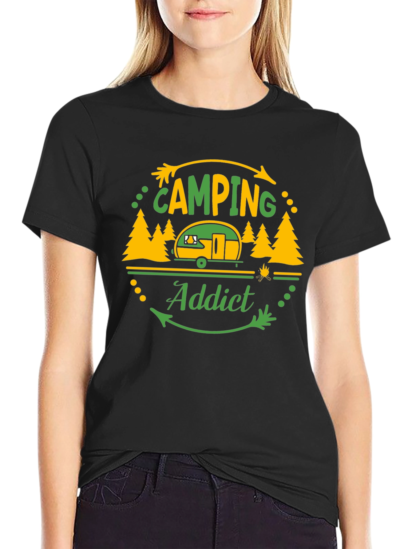 Camping Addict Graphic T-Shirt