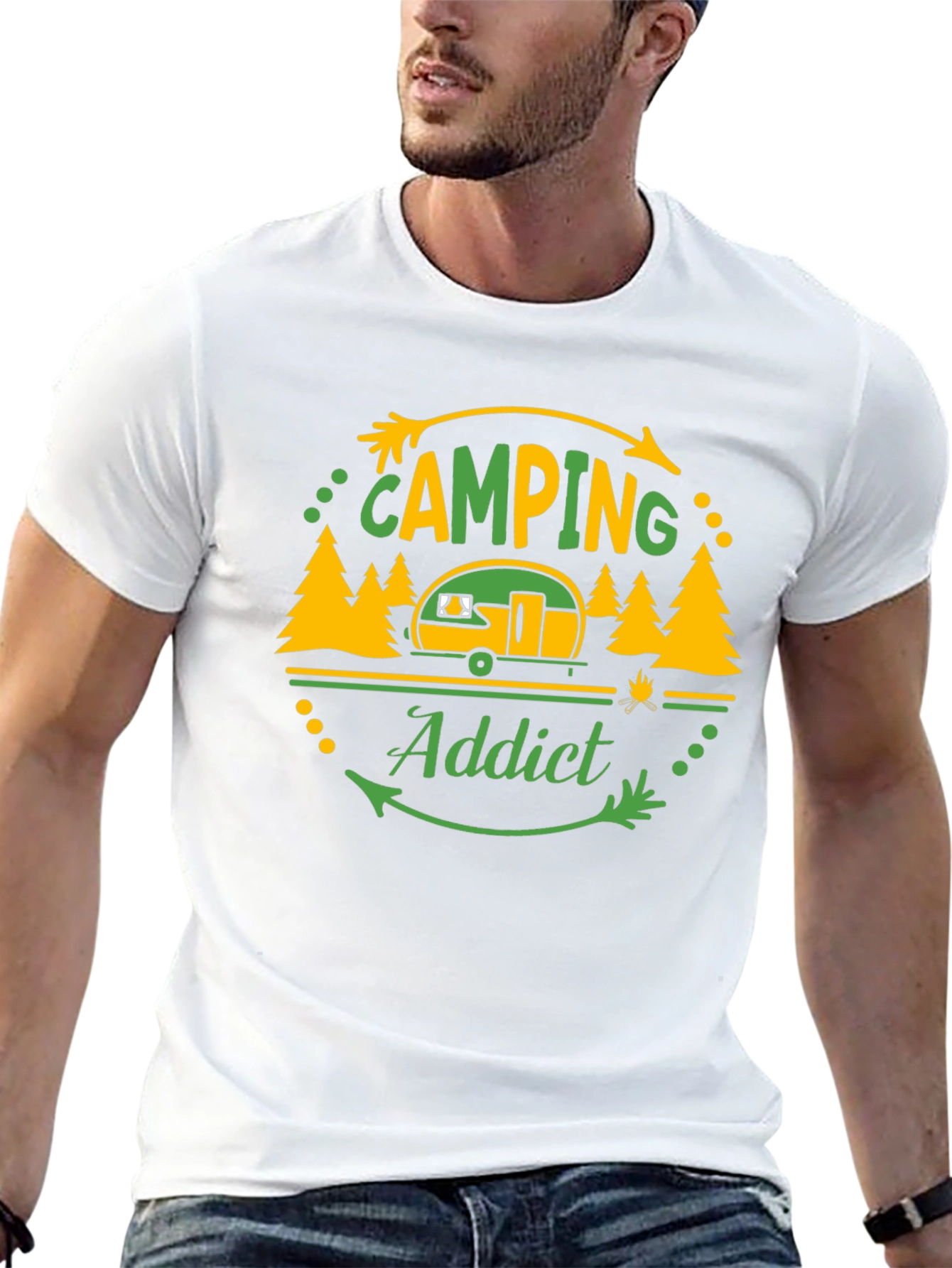 Camping Addict Graphic T-Shirt