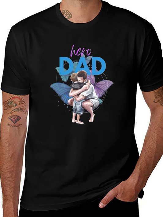 Hero Dad T-Shirt Fathers Day Gift