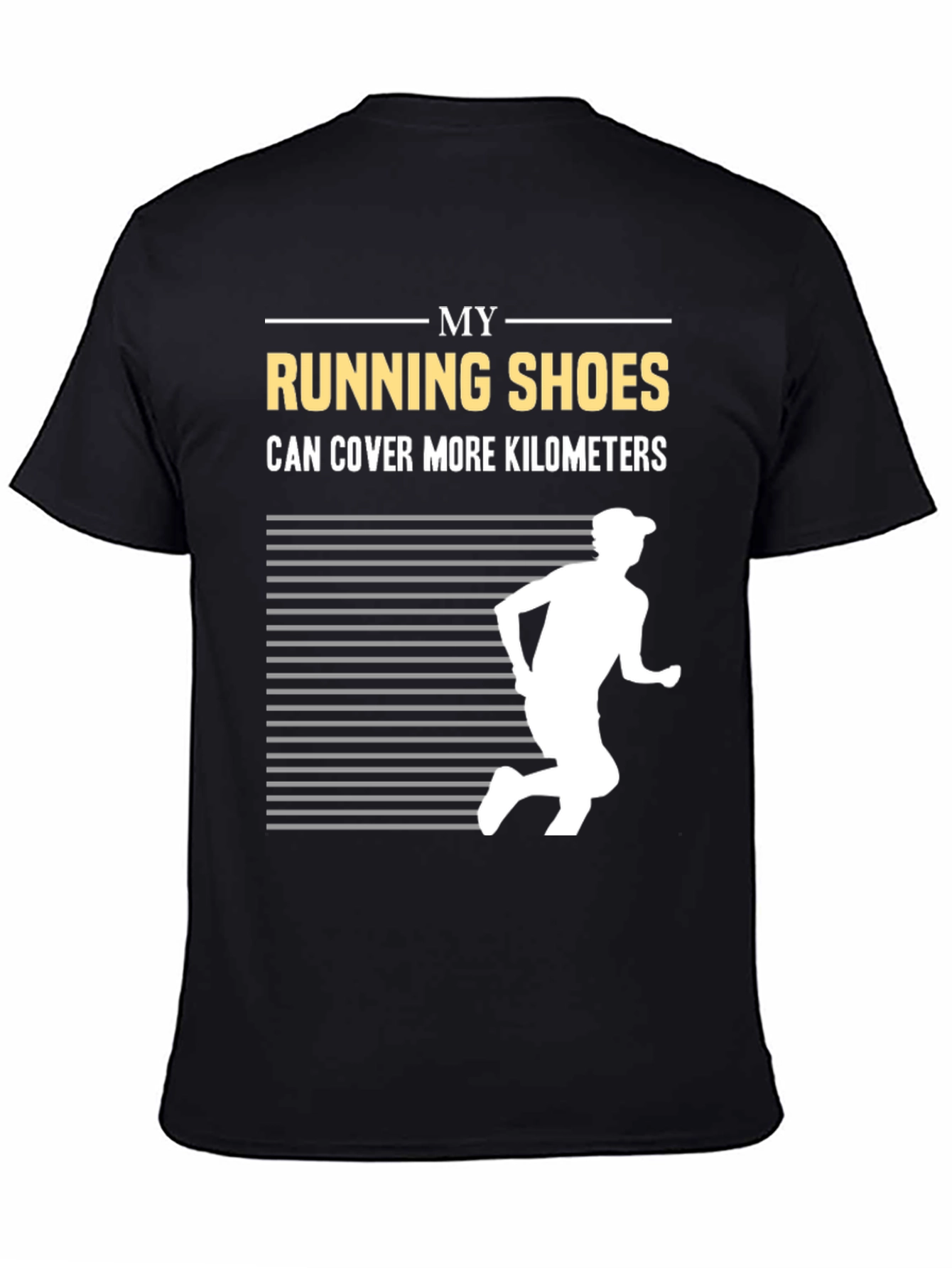 Running Shoes Kilometers Graphic Tee