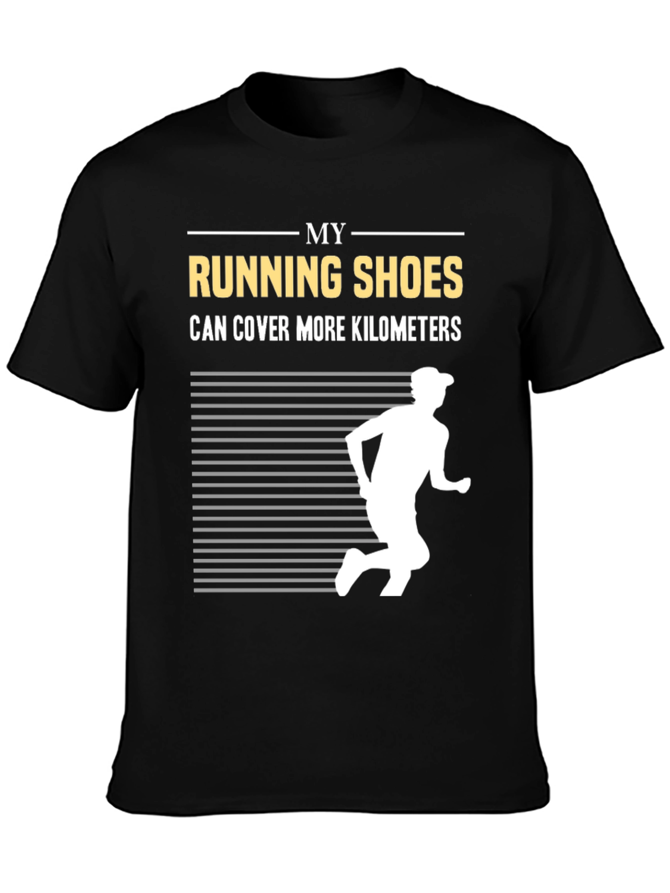 Running Shoes Kilometers Graphic Tee