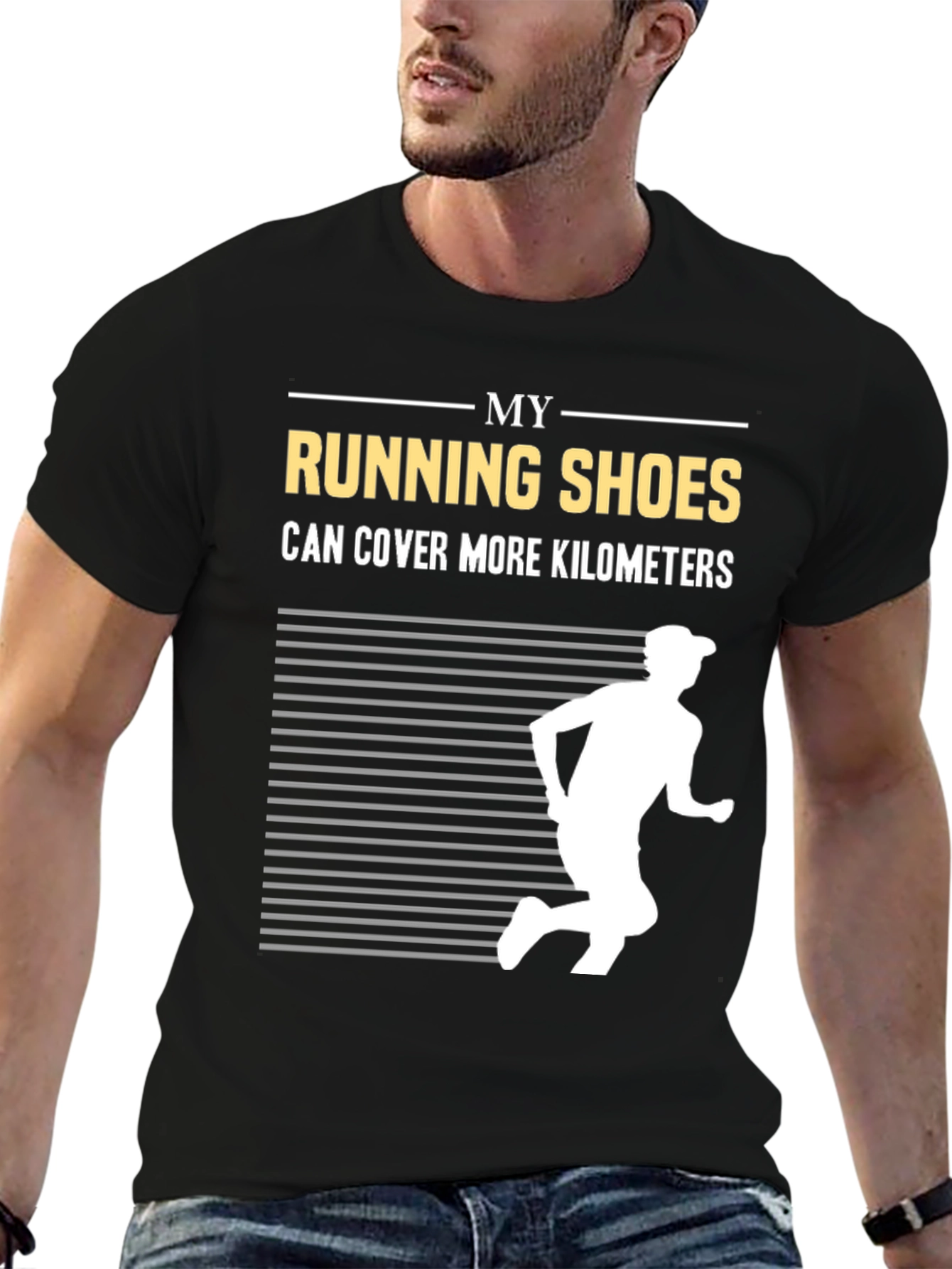 Running Shoes Kilometers Graphic Tee
