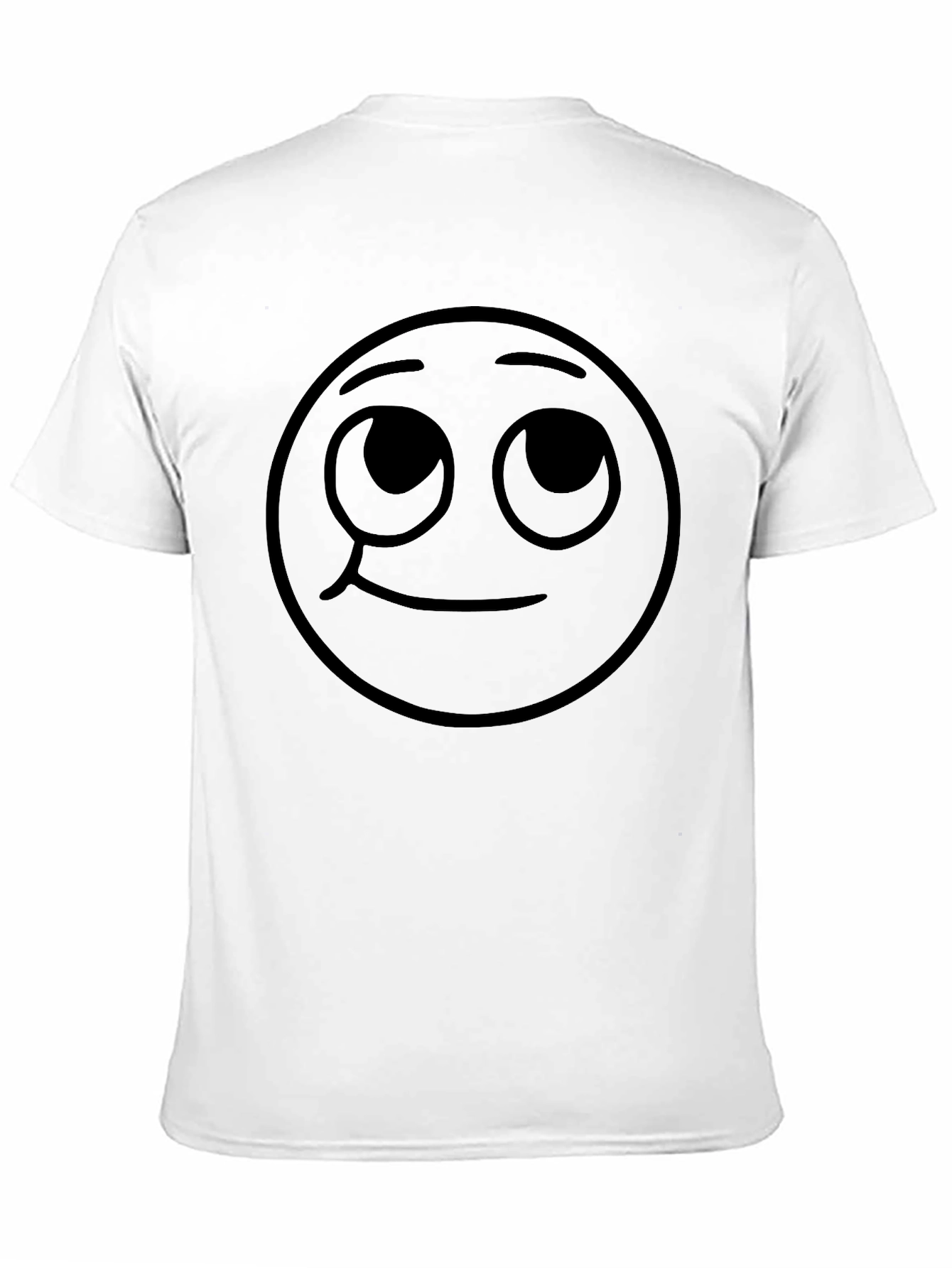 Whimsical Emoji Graphic T-Shirt - Black