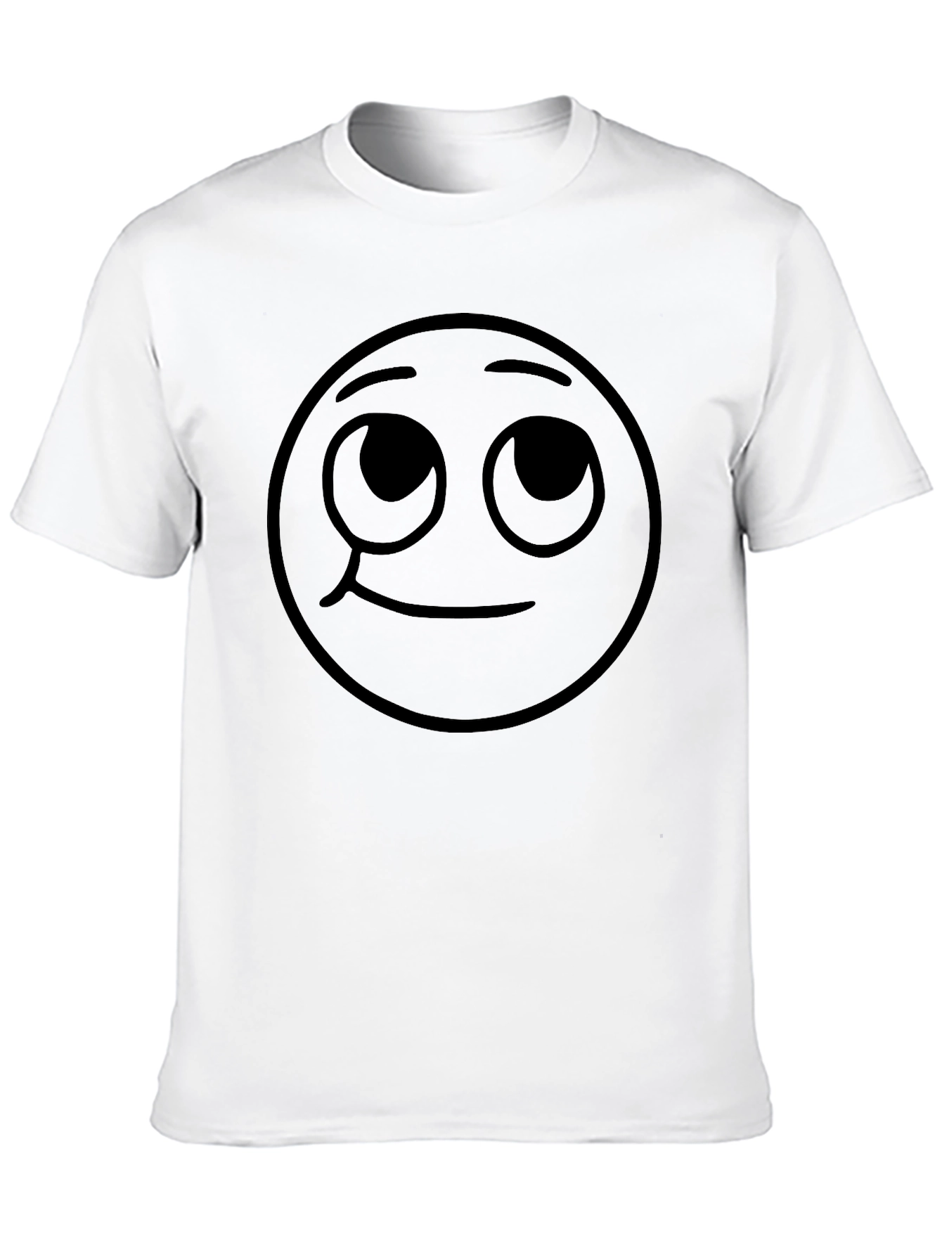Whimsical Emoji Graphic T-Shirt - Black