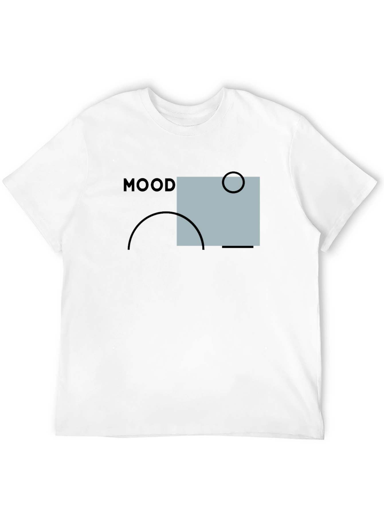 Mood Graphic Print Black T-Shirt