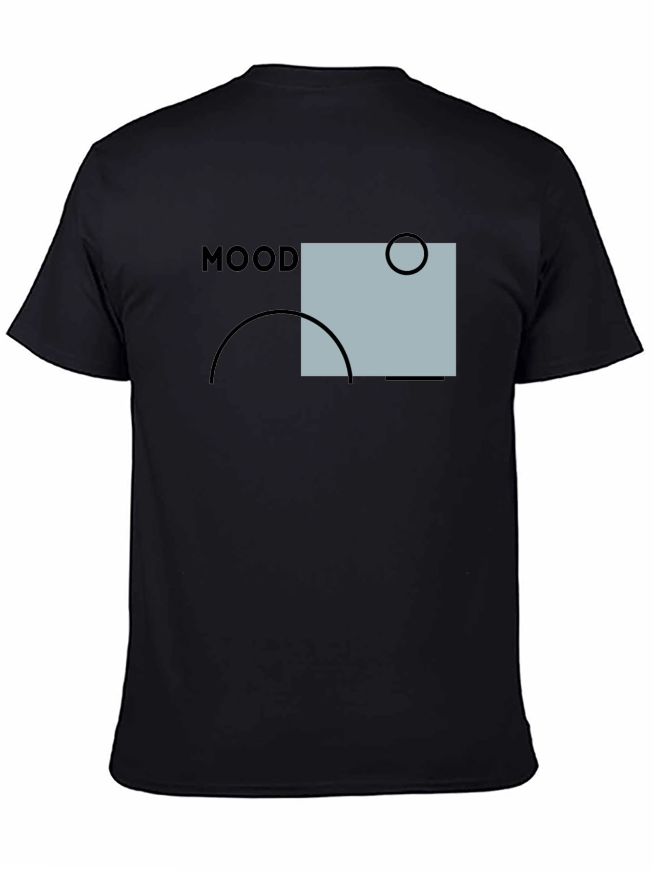 Mood Graphic Print Black T-Shirt