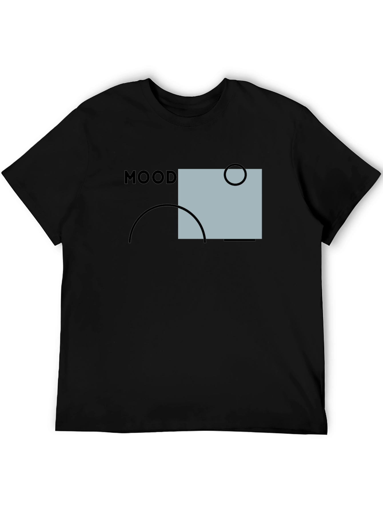Mood Graphic Print Black T-Shirt