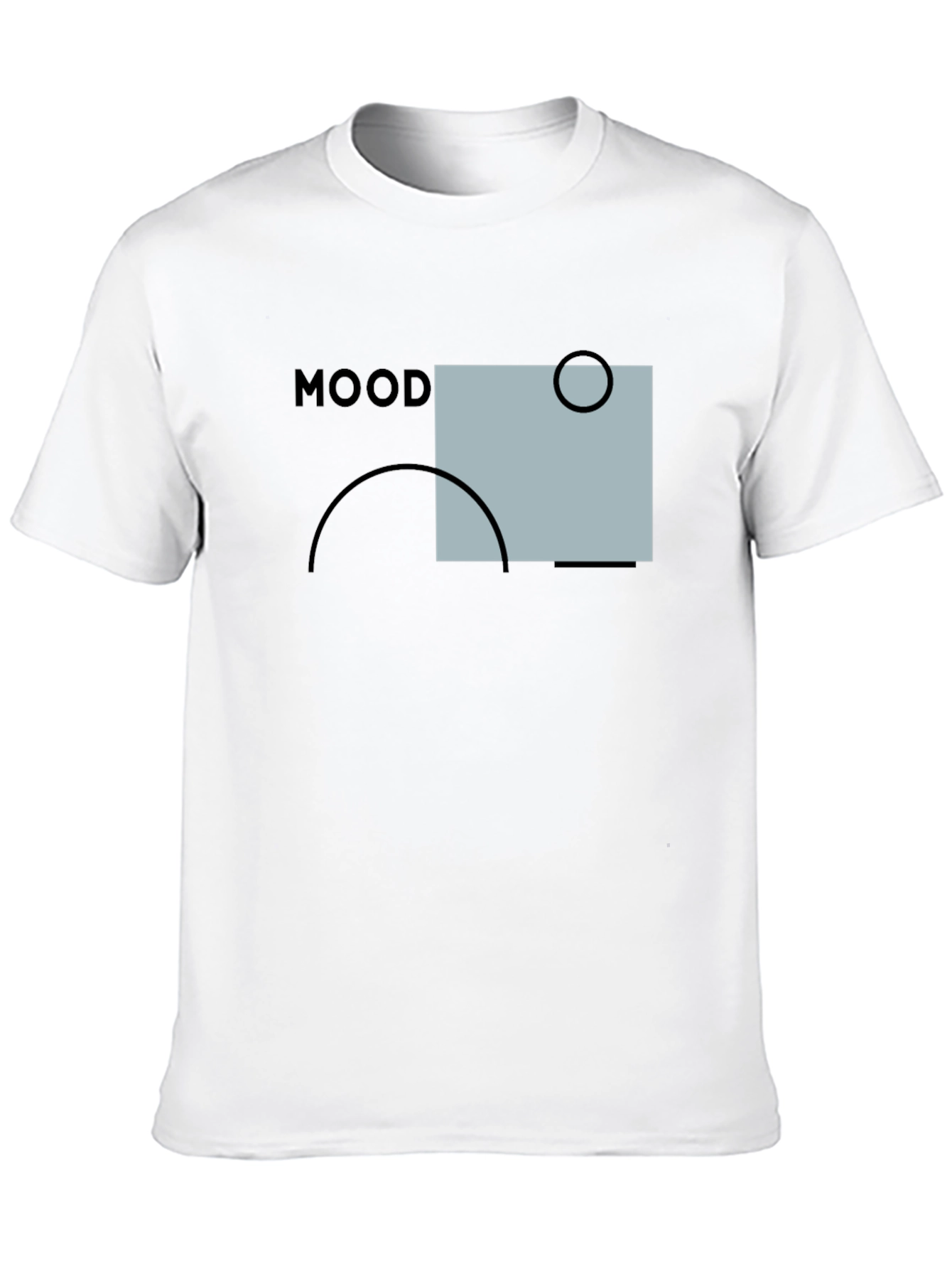 Mood Graphic Print Black T-Shirt