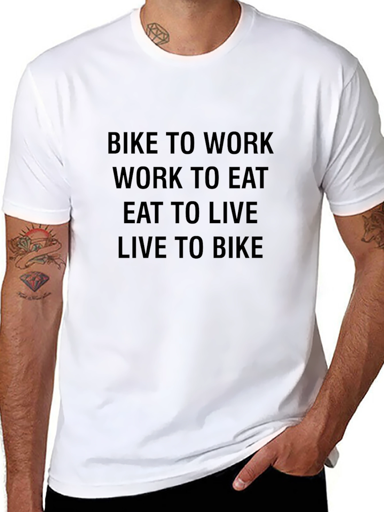 Bike to Work T-Shirt - Cycle Life