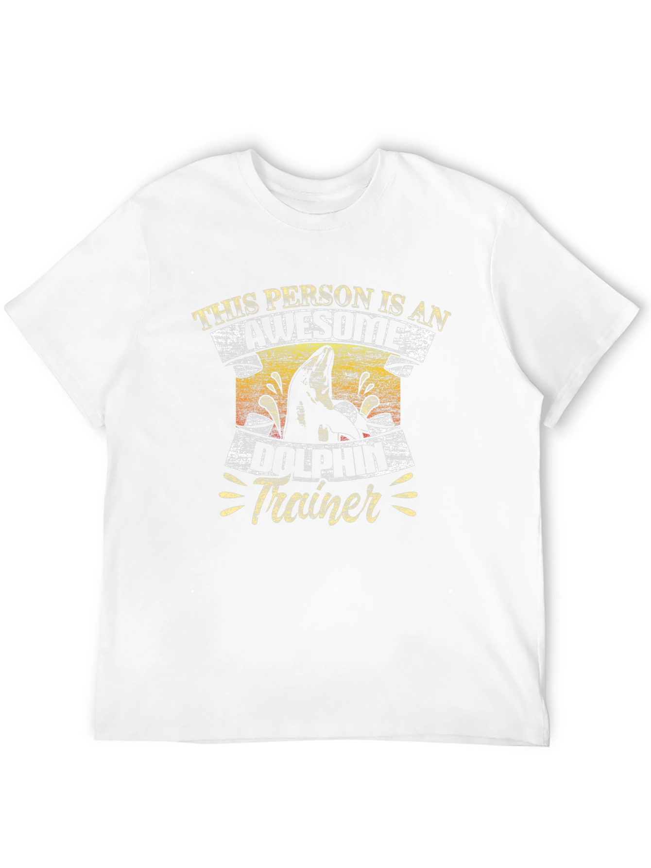 Awesome Dolphin Trainer T-Shirt Black