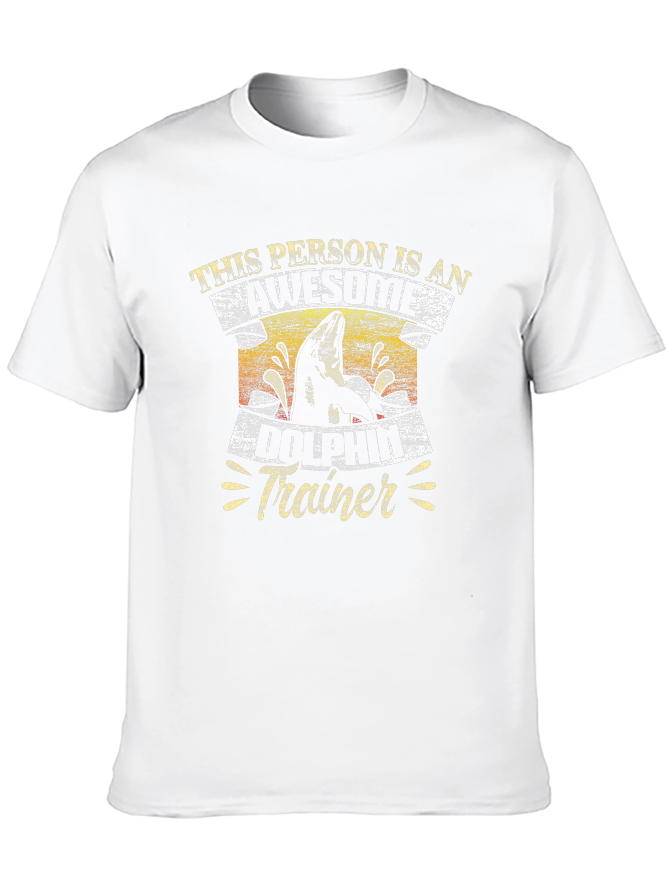 Awesome Dolphin Trainer T-Shirt Black