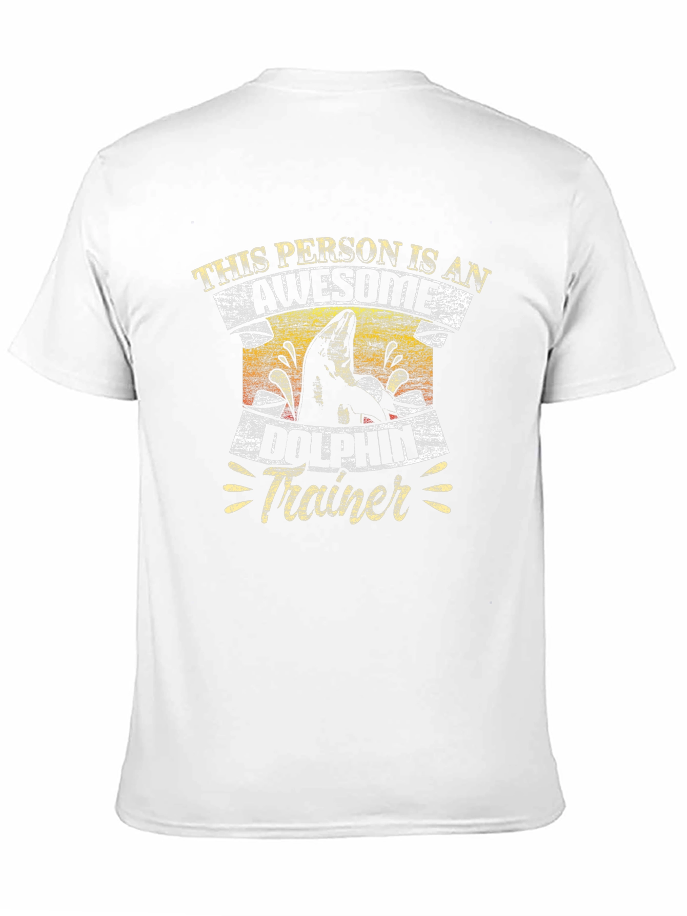 Awesome Dolphin Trainer T-Shirt Black