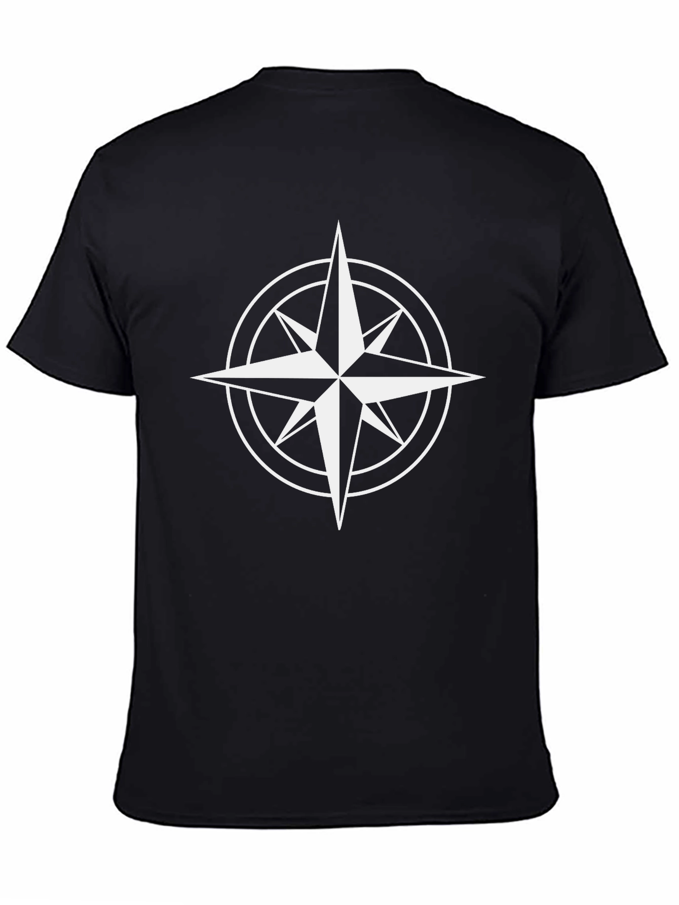 Compass Star Graphic Black T-Shirt