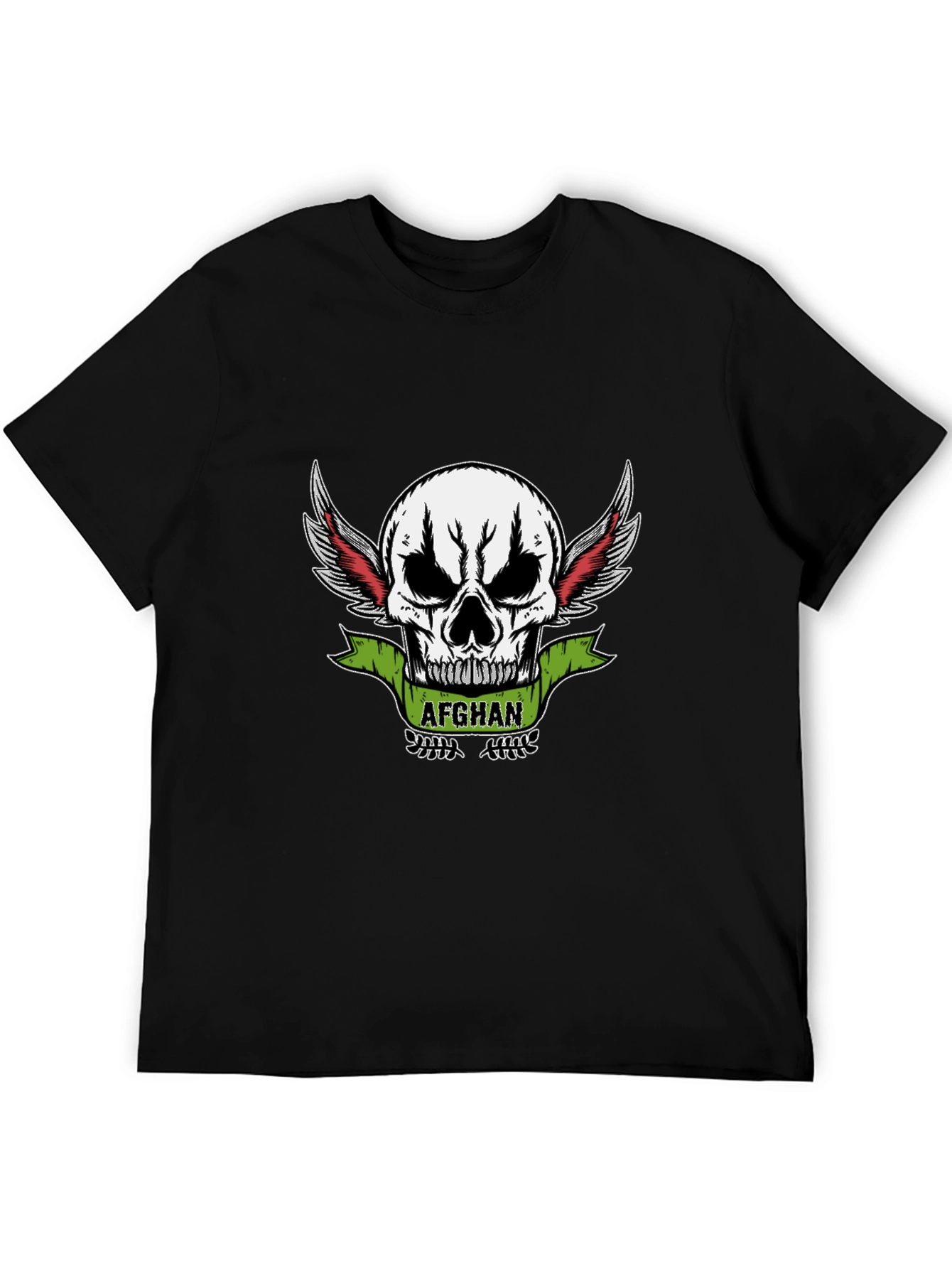 Afghan Skull Winged T-Shirt