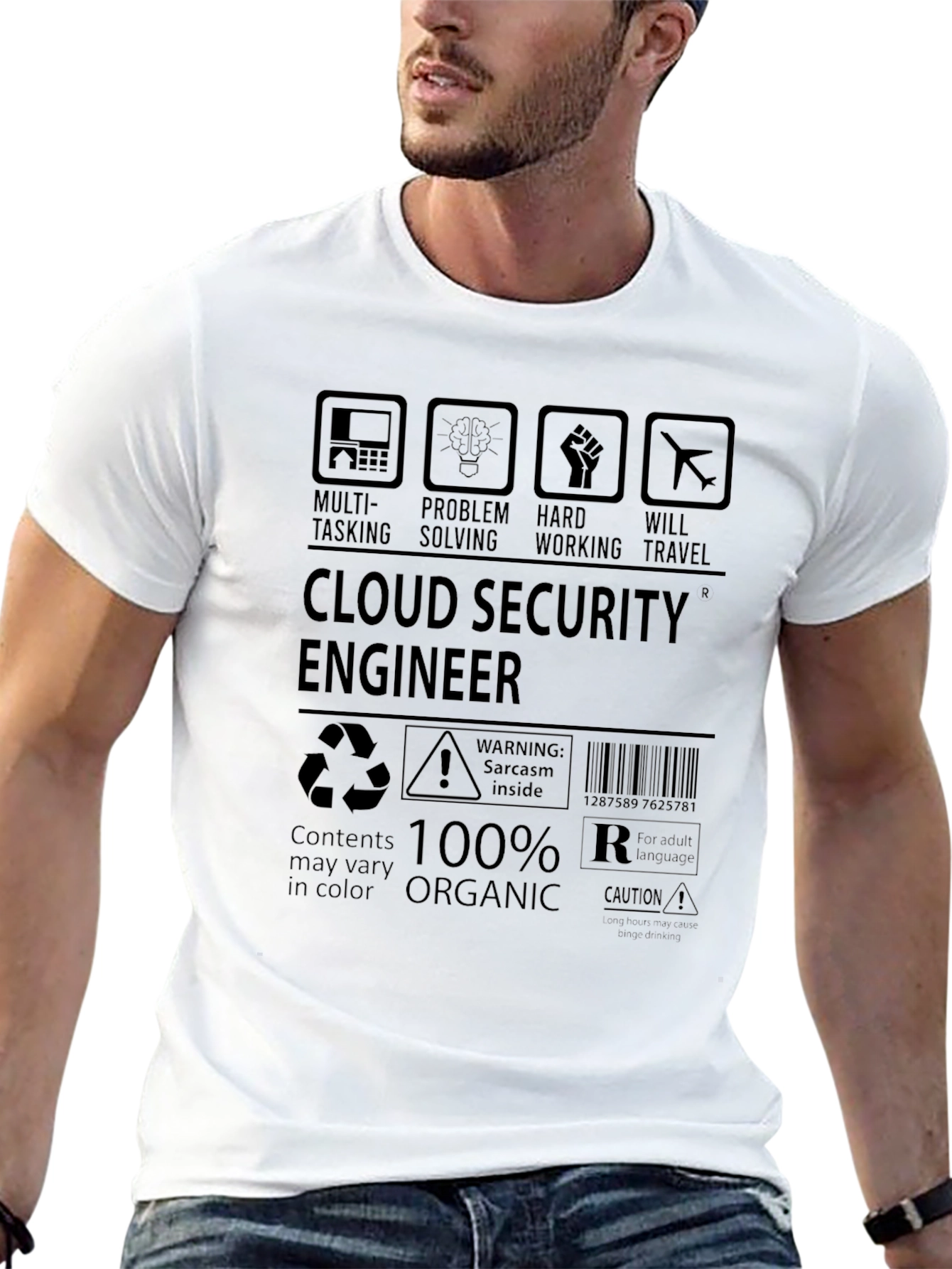 Cloud Security Engineer T-Shirt - 100% Organic Cotton