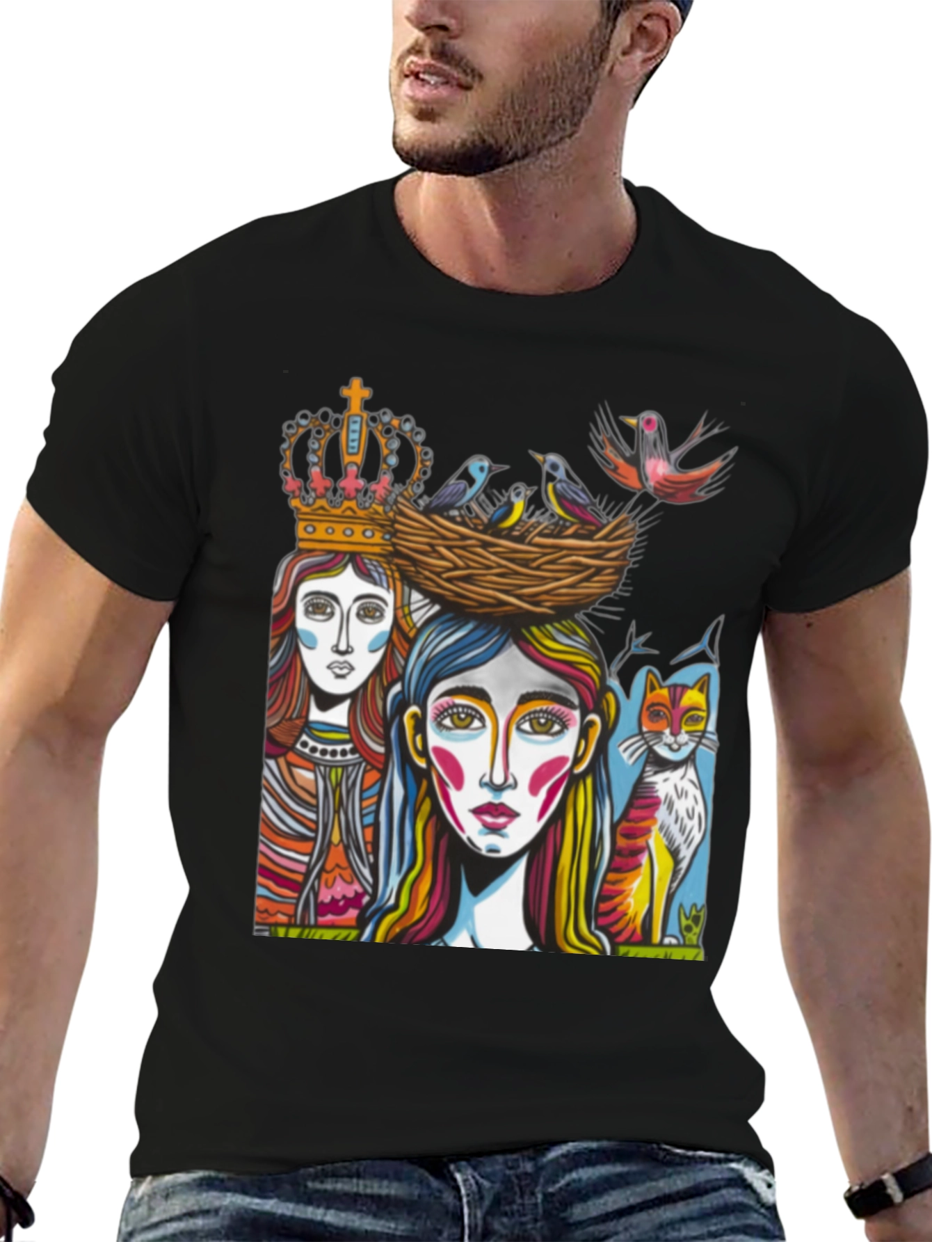 Artistic Graphic Tee - Unique Design