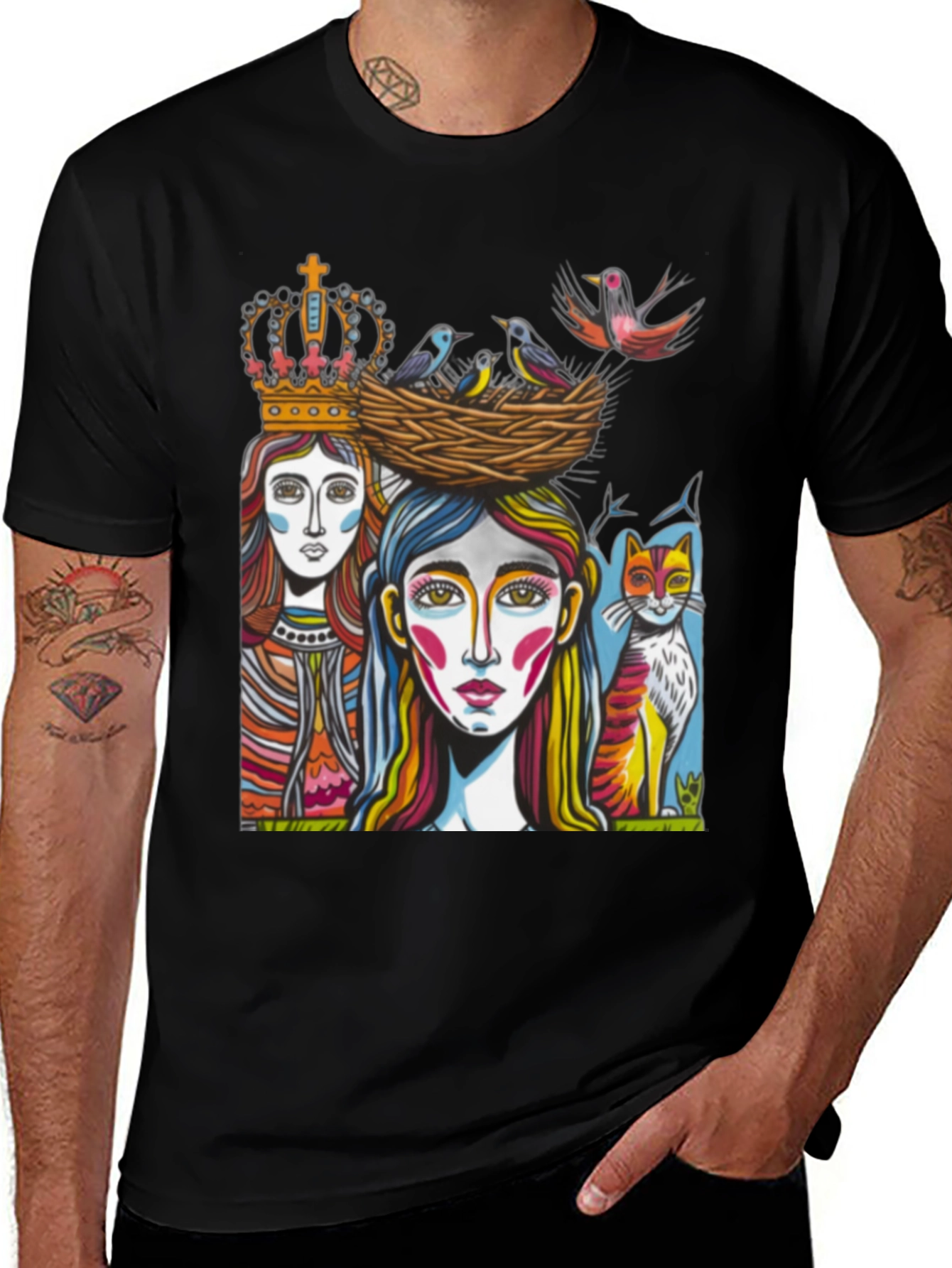 Artistic Graphic Tee - Unique Design