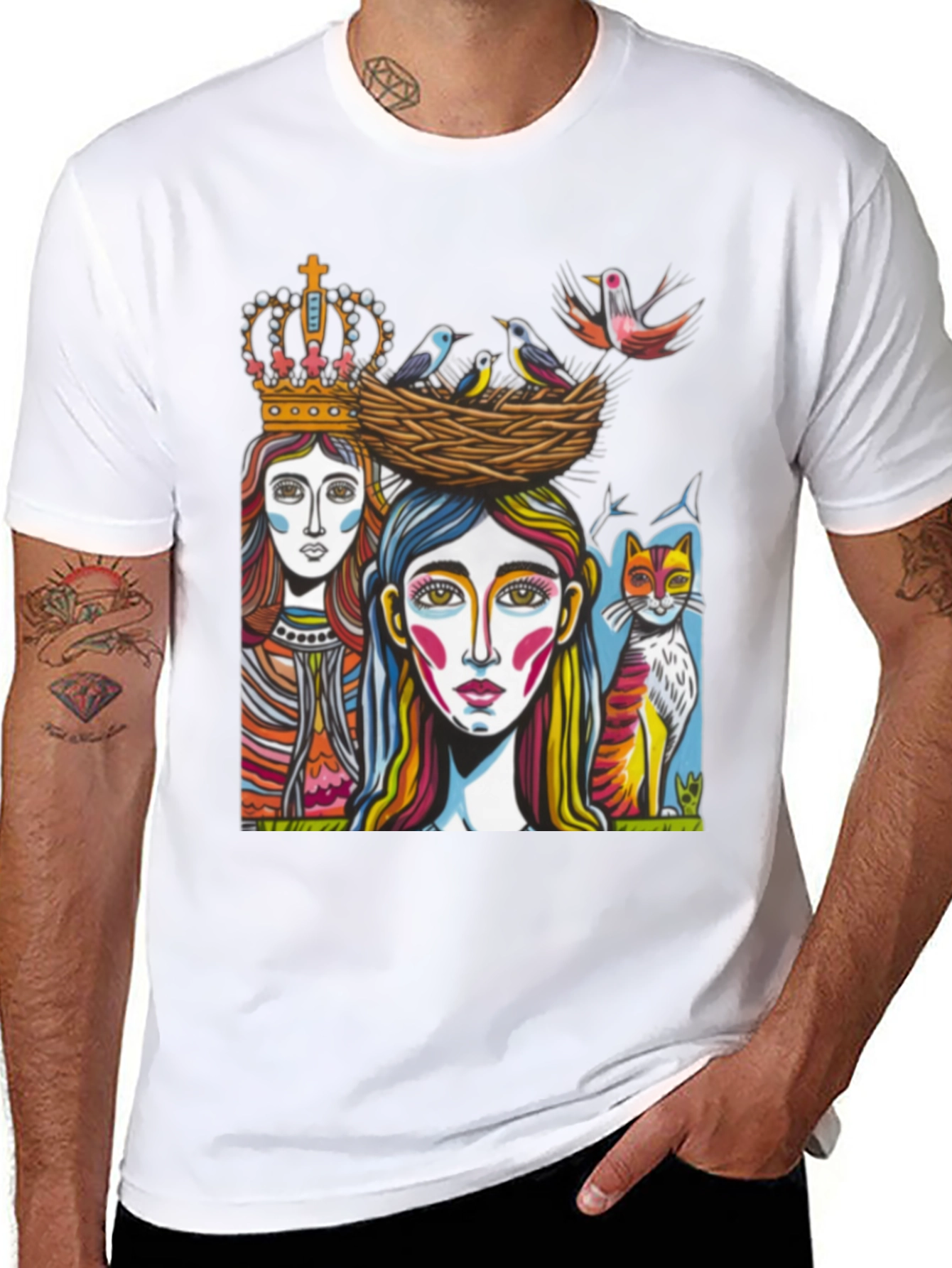 Artistic Graphic Tee - Unique Design