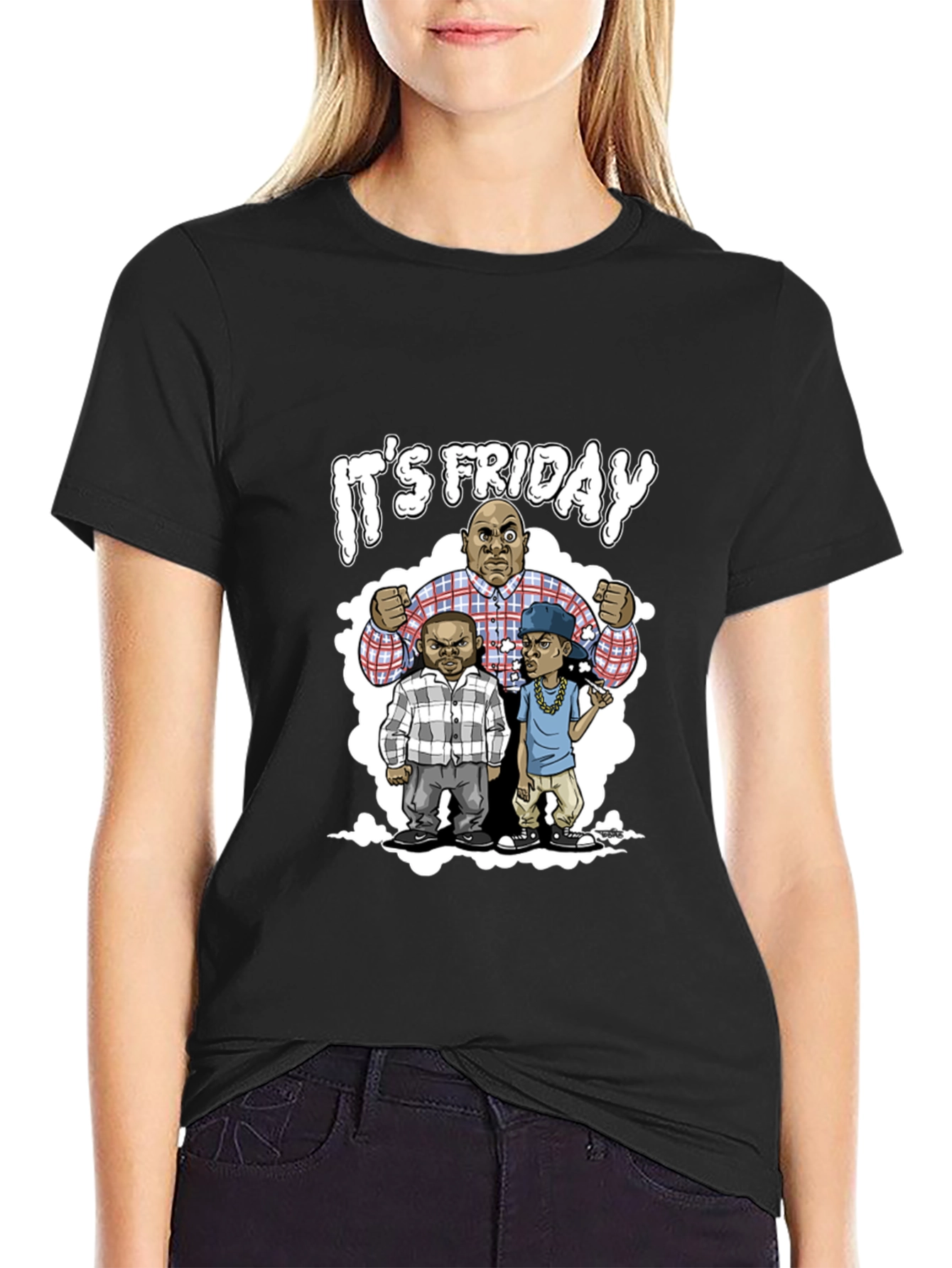 Its Friday Tee - Cartoon Character Graphic T-Shirt