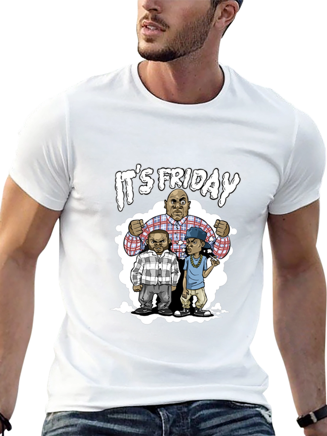 Its Friday Tee - Cartoon Character Graphic T-Shirt