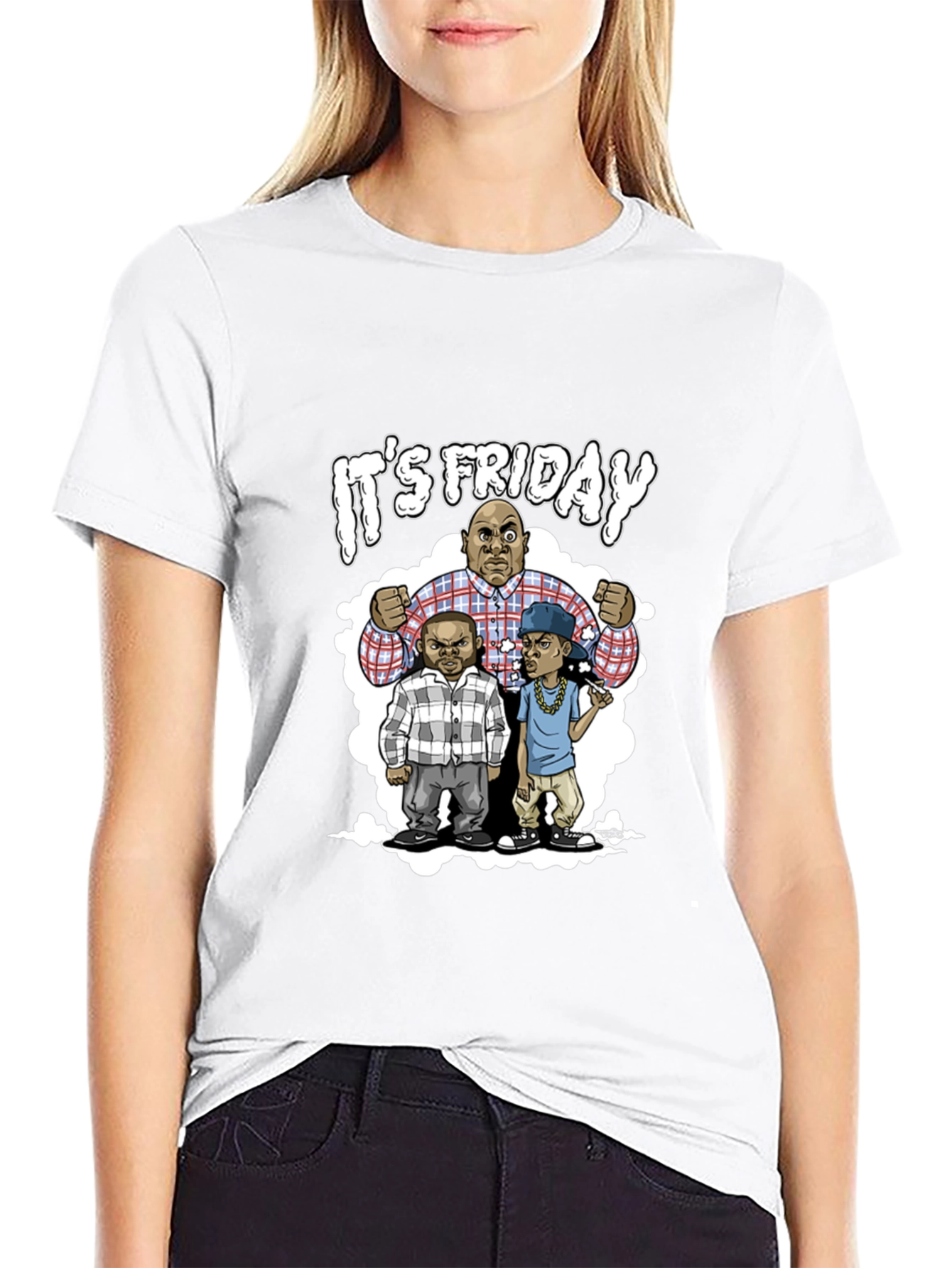 Its Friday Tee - Cartoon Character Graphic T-Shirt