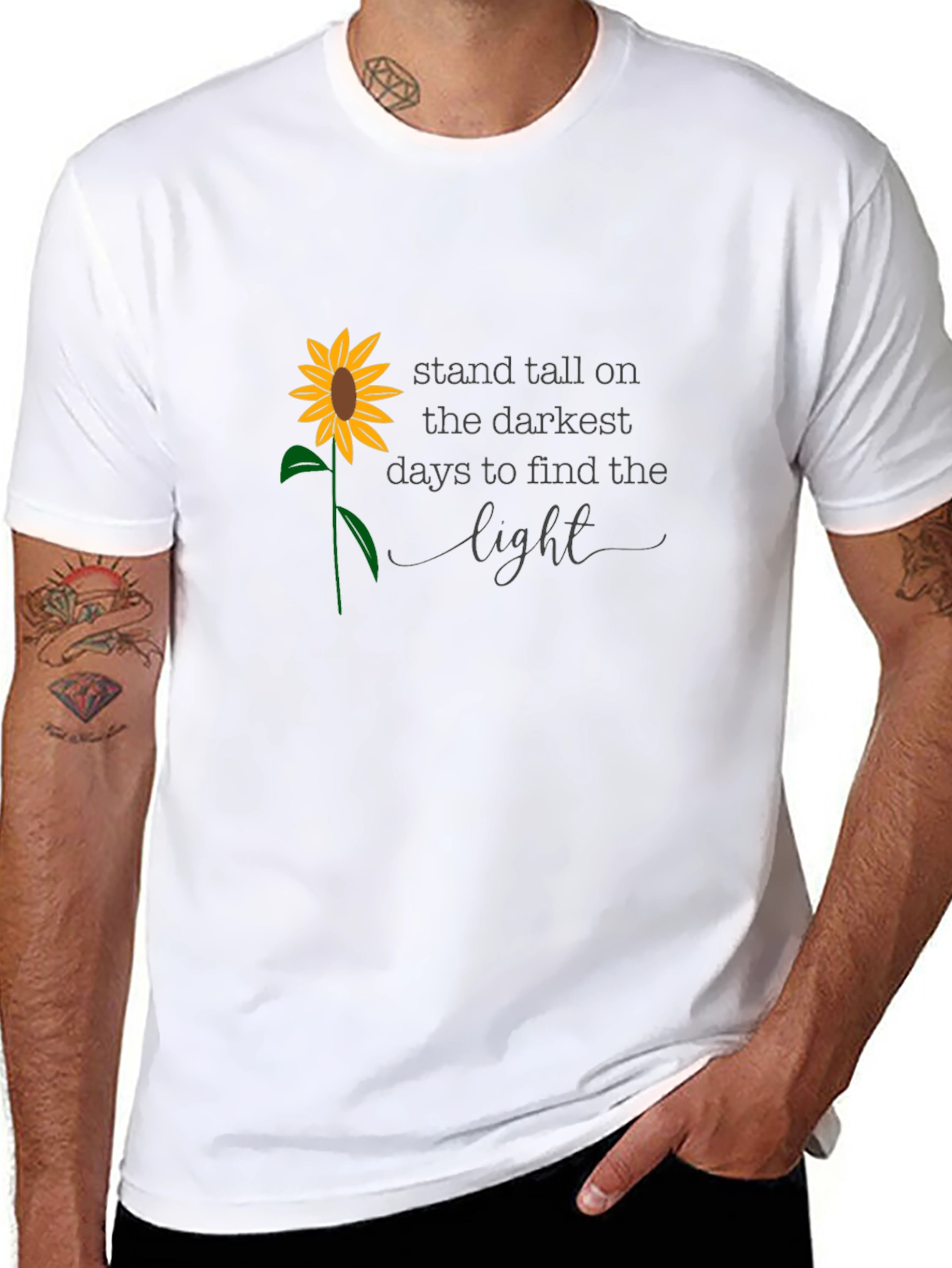 Sunflower Inspirational Quote T-Shirt