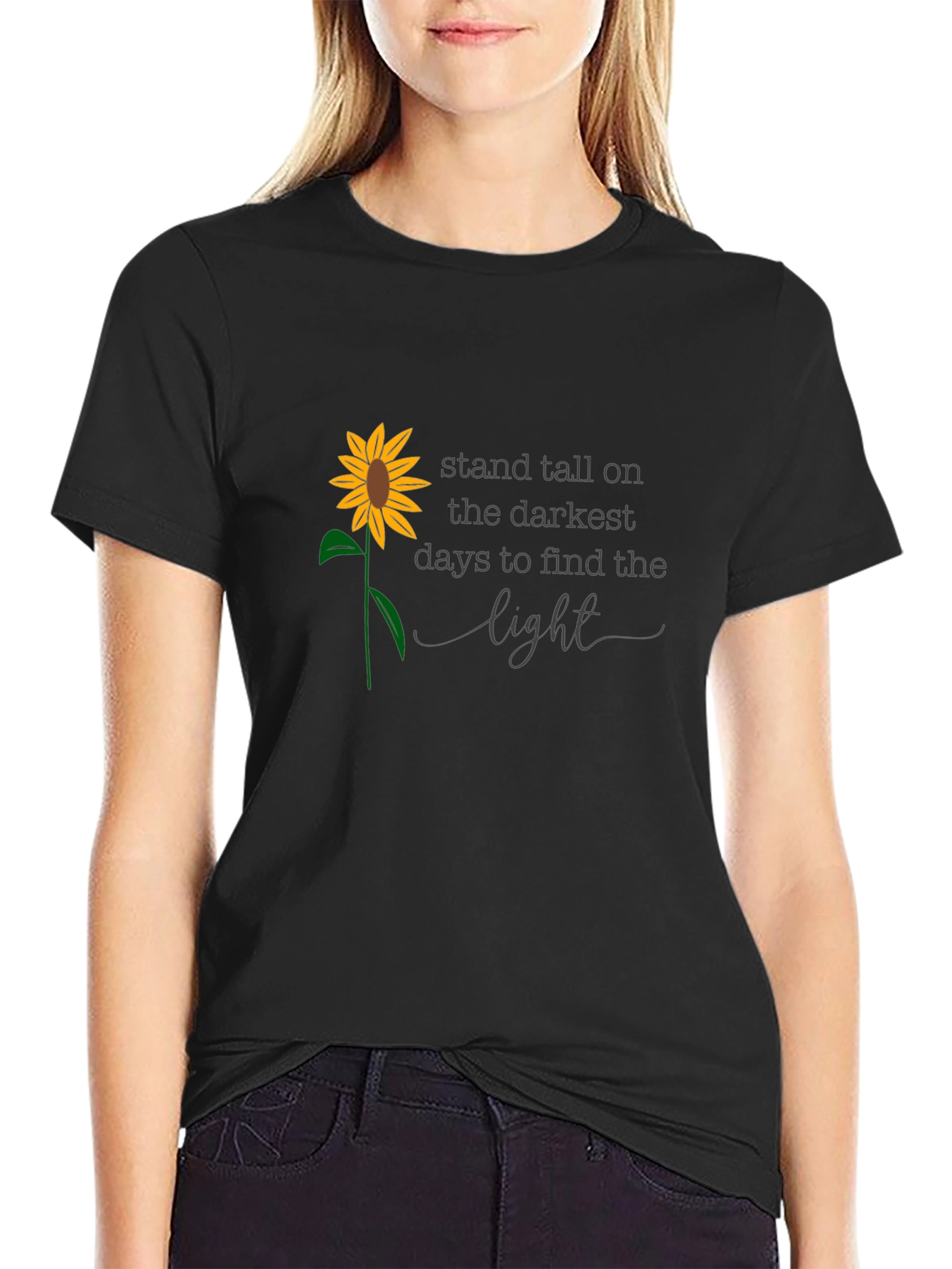 Sunflower Inspirational Quote T-Shirt