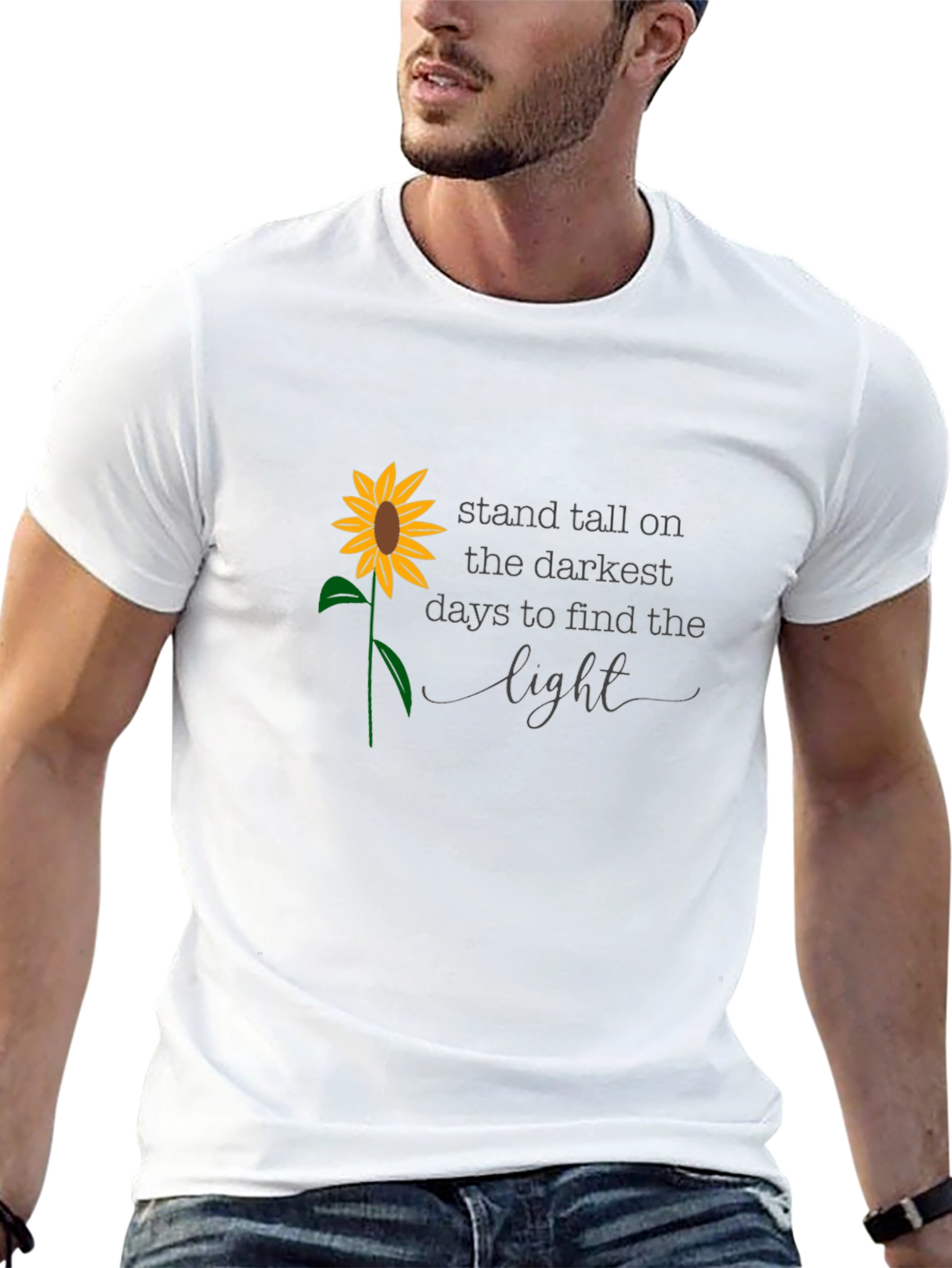 Sunflower Inspirational Quote T-Shirt