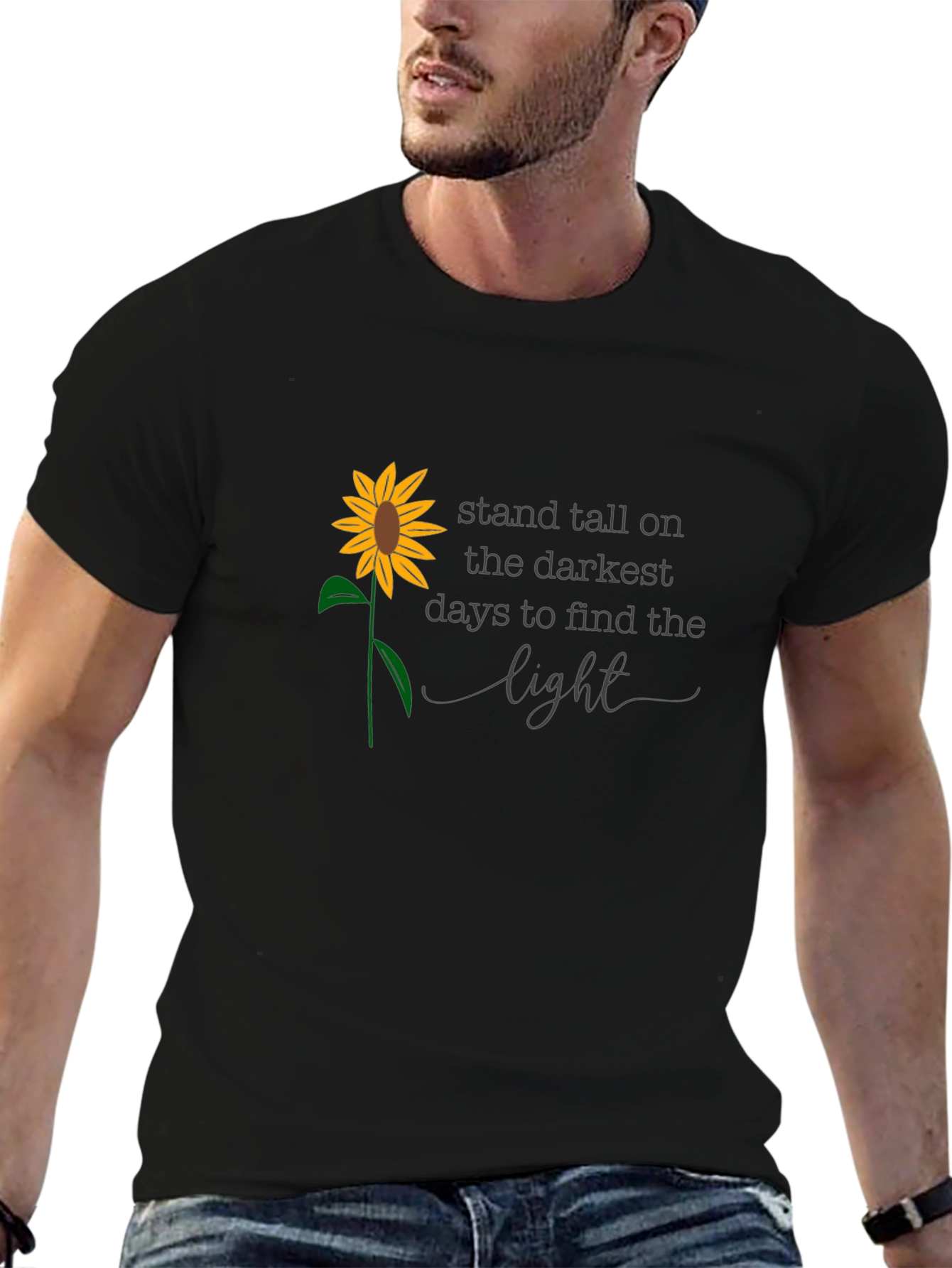 Sunflower Inspirational Quote T-Shirt