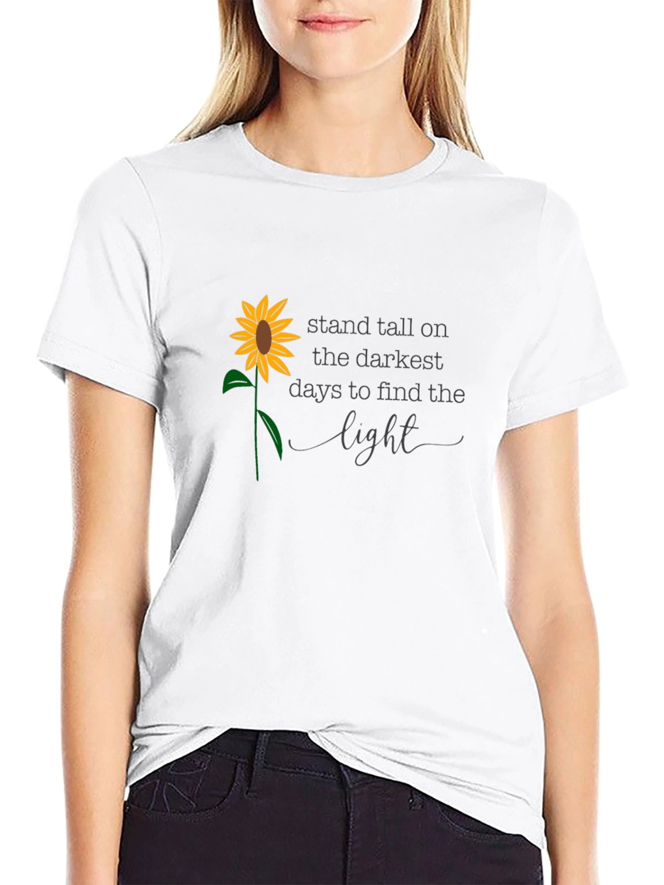 Sunflower Inspirational Quote T-Shirt