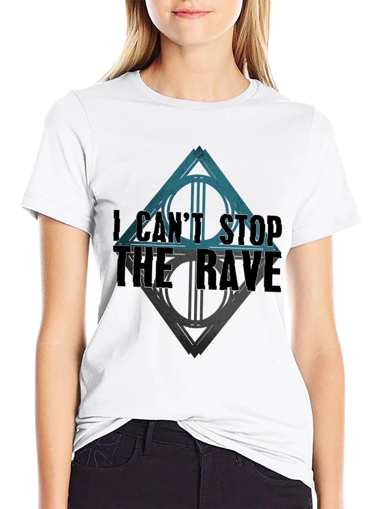 I Cant Stop the Rave Black T-Shirt