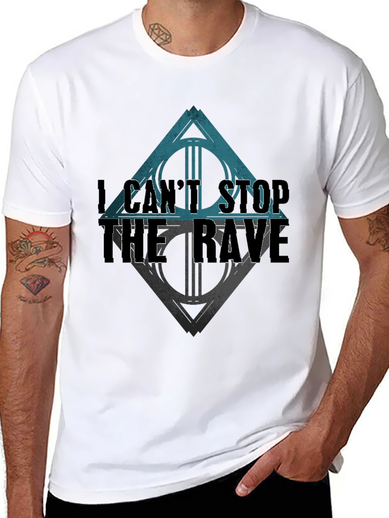 I Cant Stop the Rave Black T-Shirt