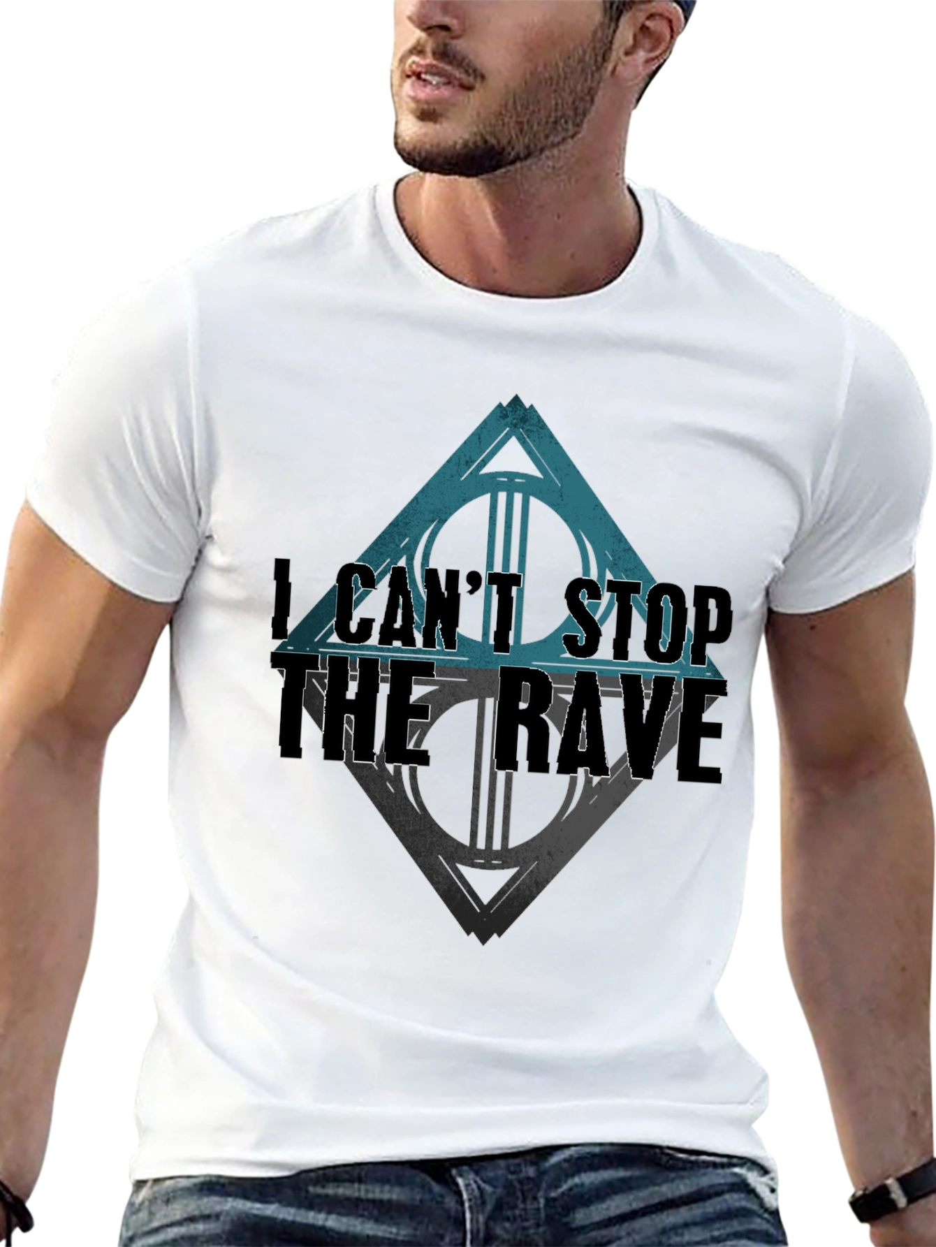 I Cant Stop the Rave Black T-Shirt