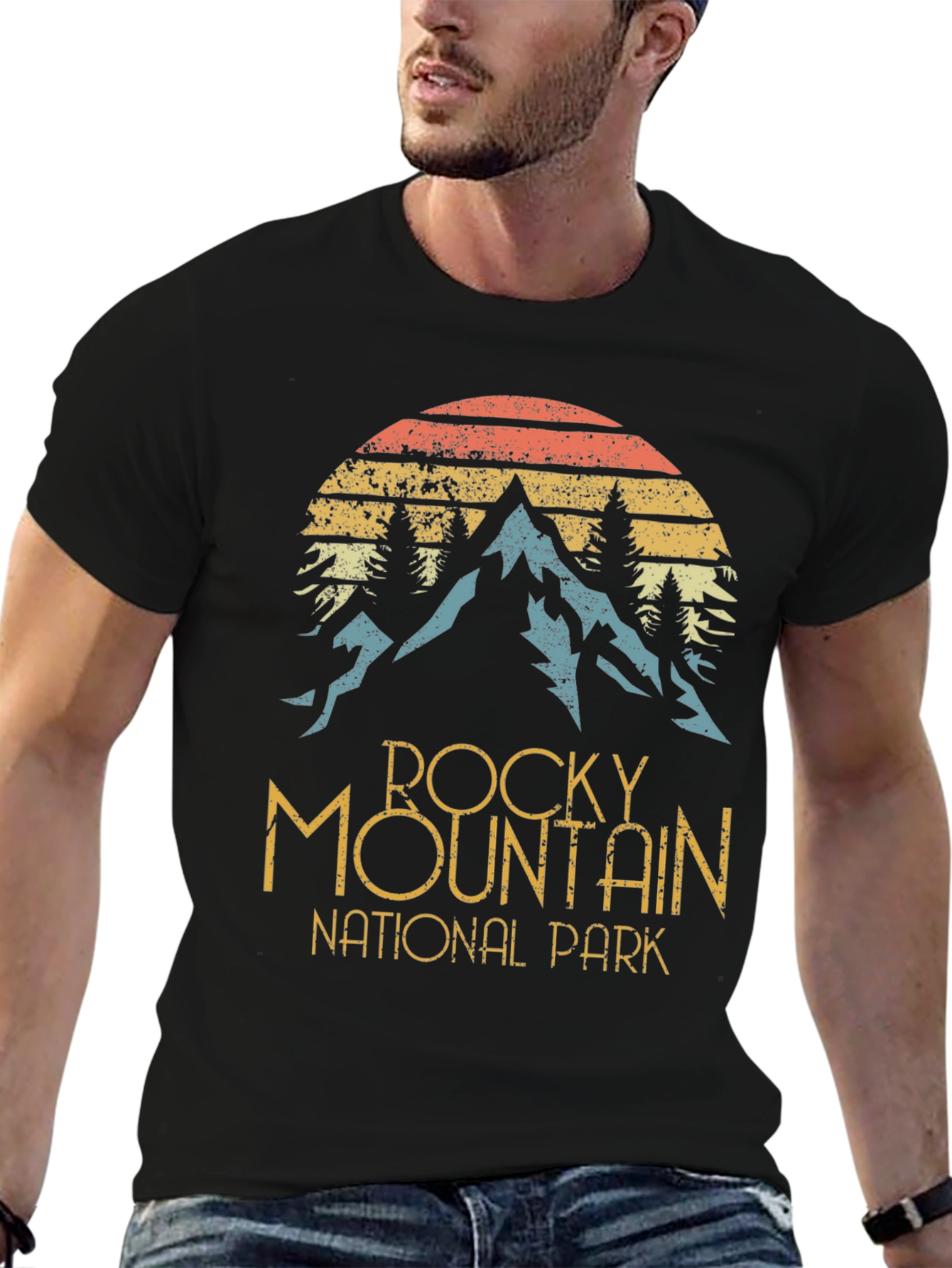 Rocky Mountain National Park Retro T-Shirt