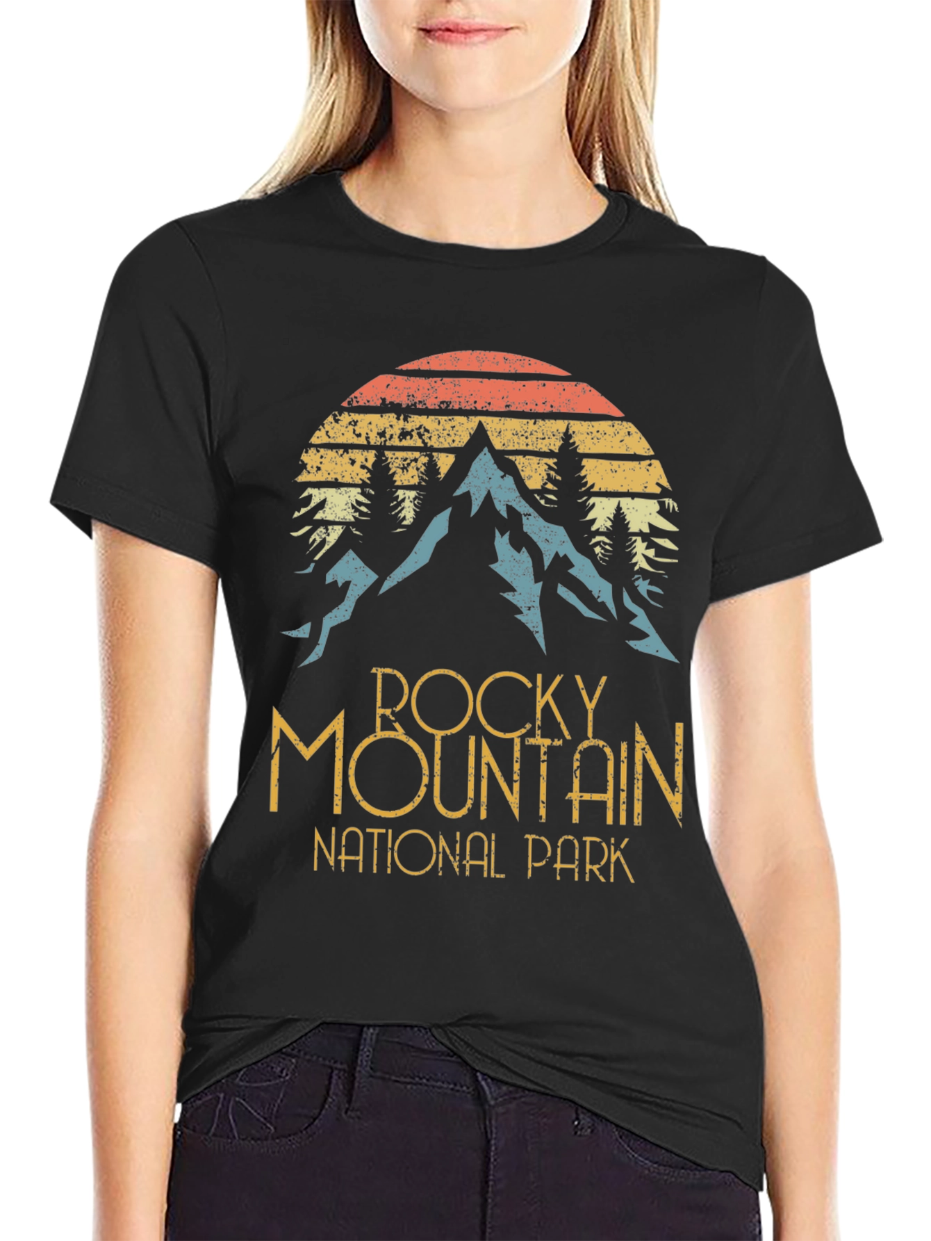 Rocky Mountain National Park Retro T-Shirt