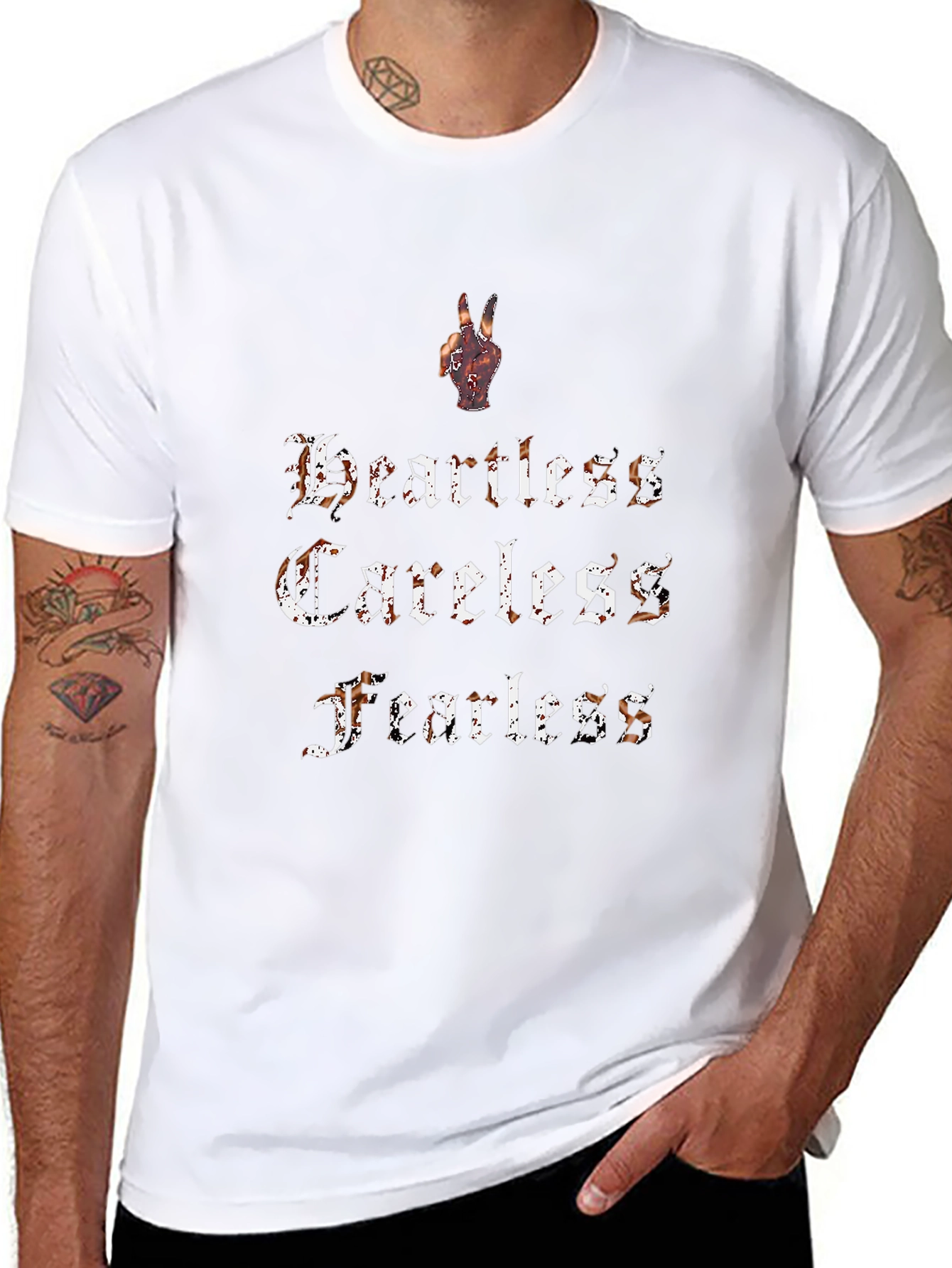 Heartless Careless Fearless Graphic Tee