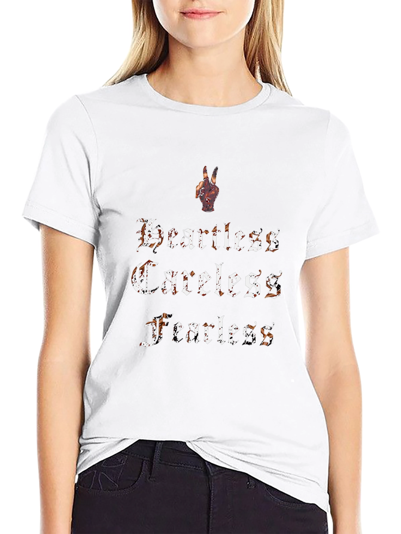 Heartless Careless Fearless Graphic Tee