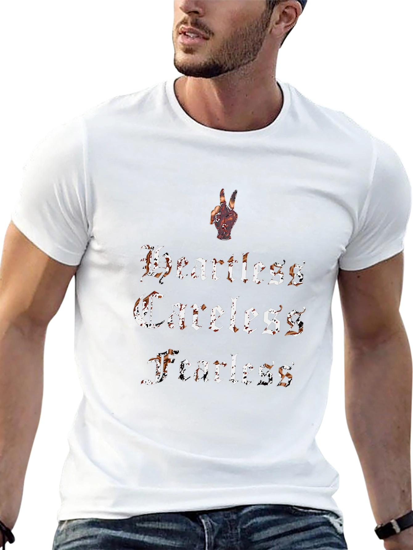 Heartless Careless Fearless Graphic Tee