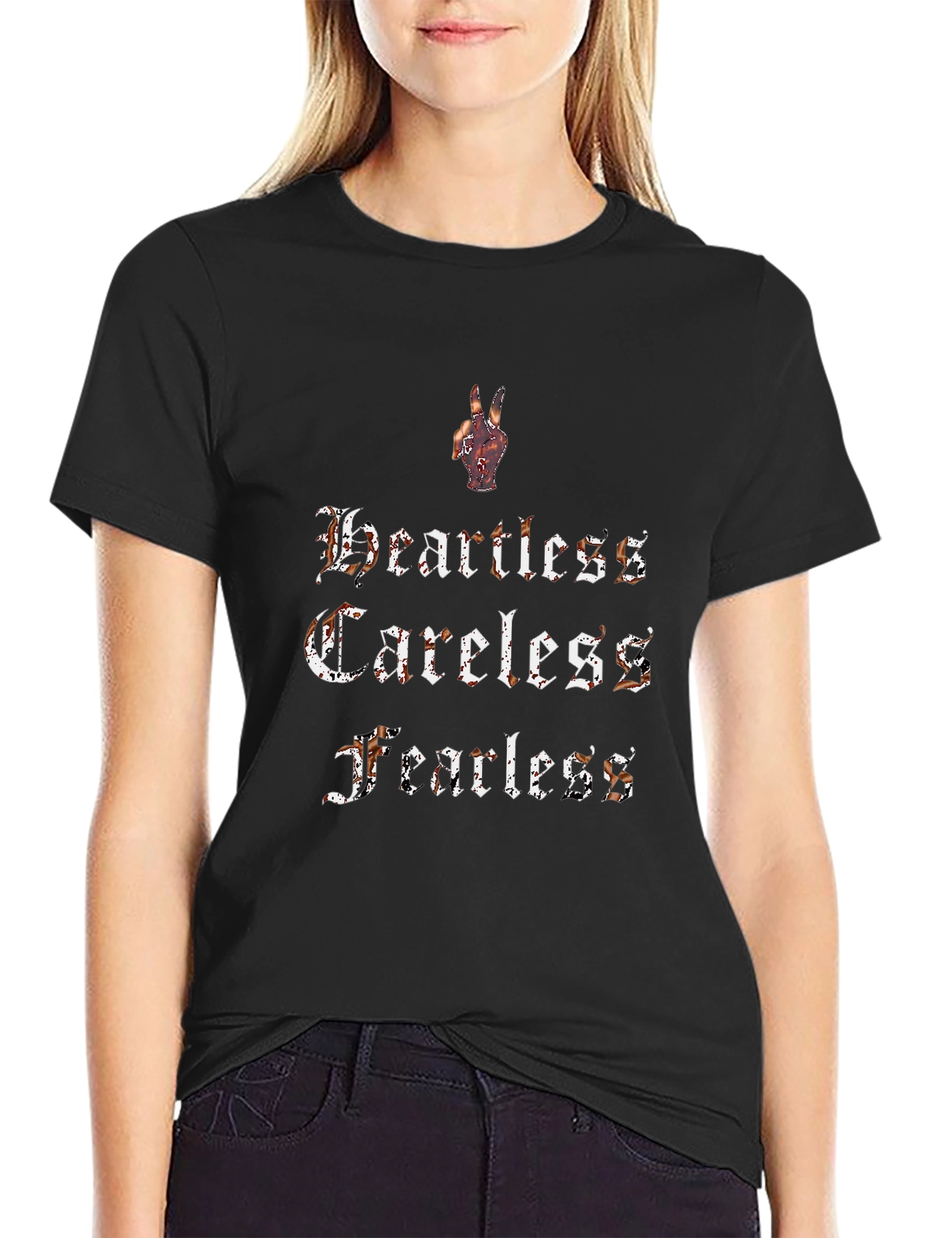 Heartless Careless Fearless Graphic Tee