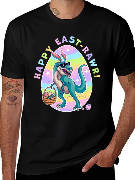 Happy Easter T-Rex Dinosaur Easter Rawr T-Shirt