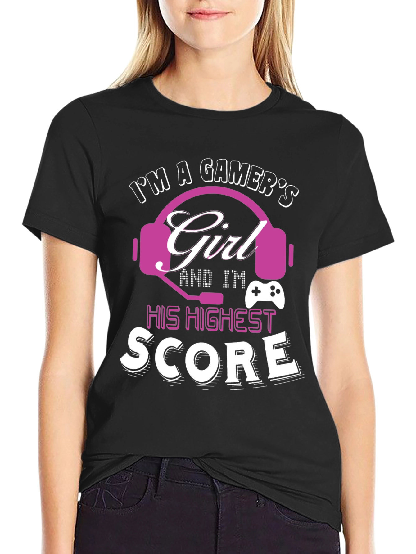 Gamers Girl T-Shirt - Highest Score