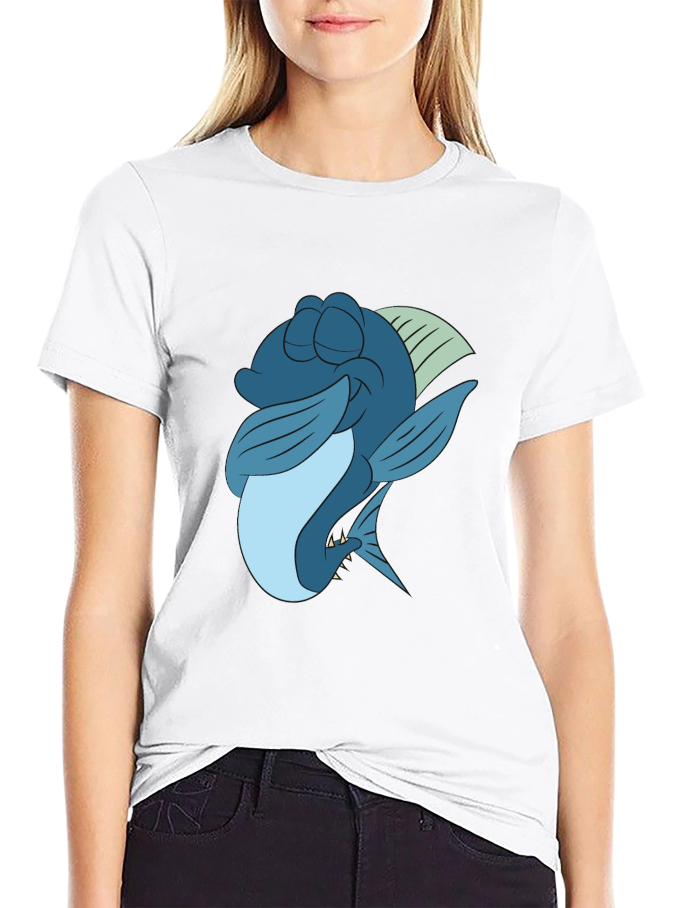 Cartoon Fish Graphic Tee