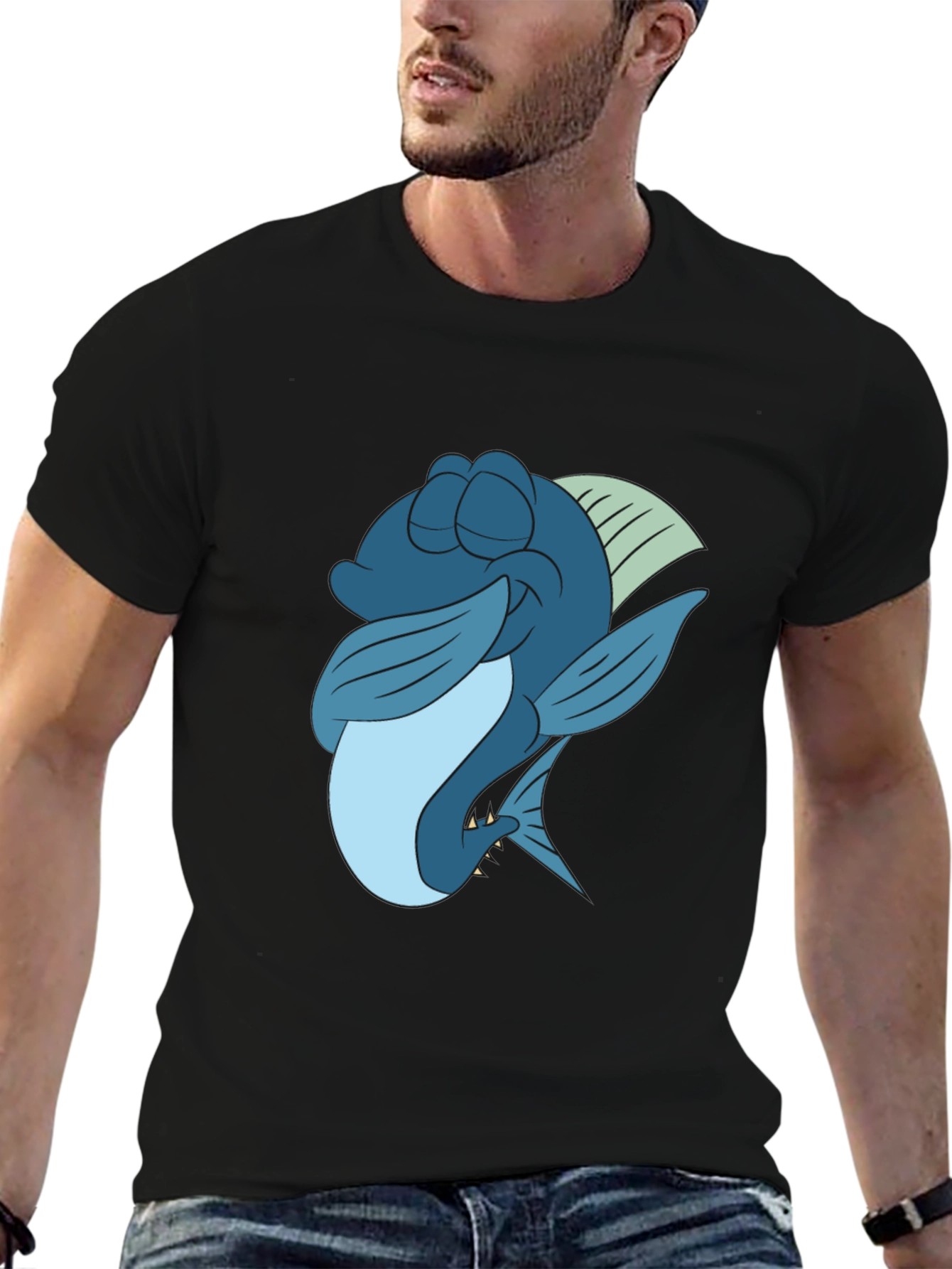 Cartoon Fish Graphic Tee