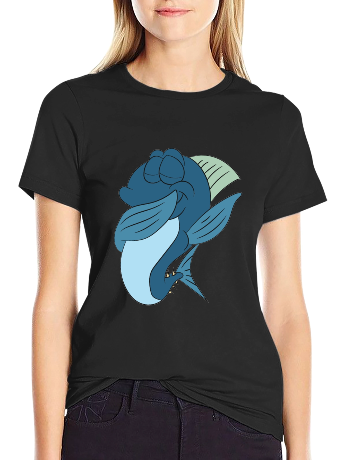 Cartoon Fish Graphic Tee