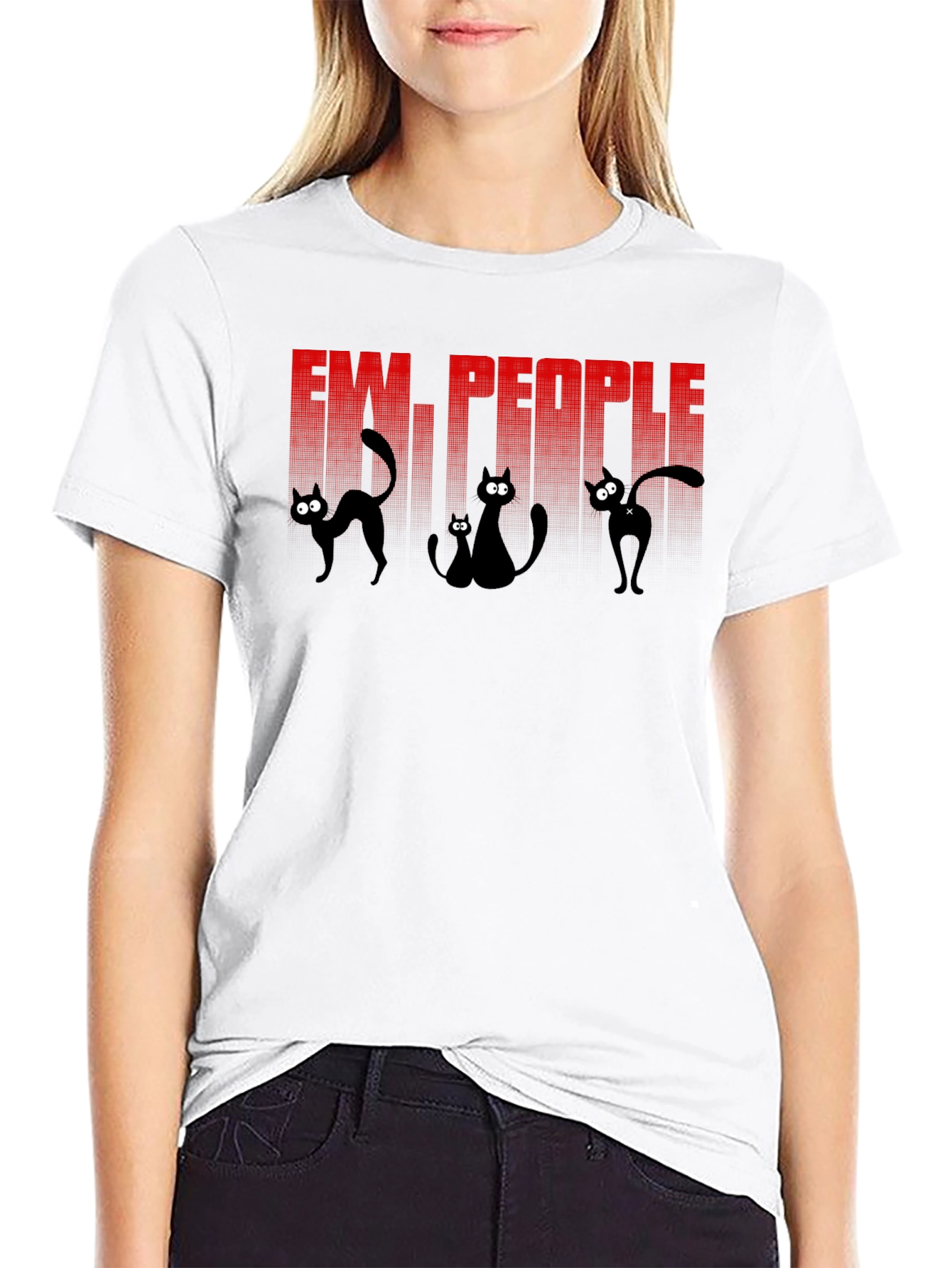 Ew People Cat Graphic Tee