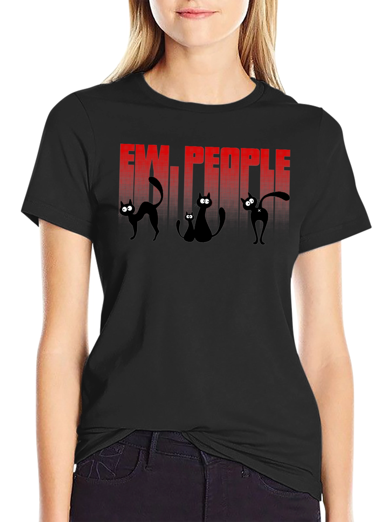 Ew People Cat Graphic Tee